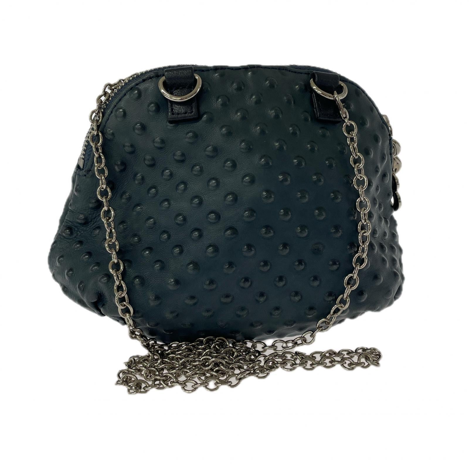 ショルダーバッグ チェーン ショルダー ネイビー グリーン