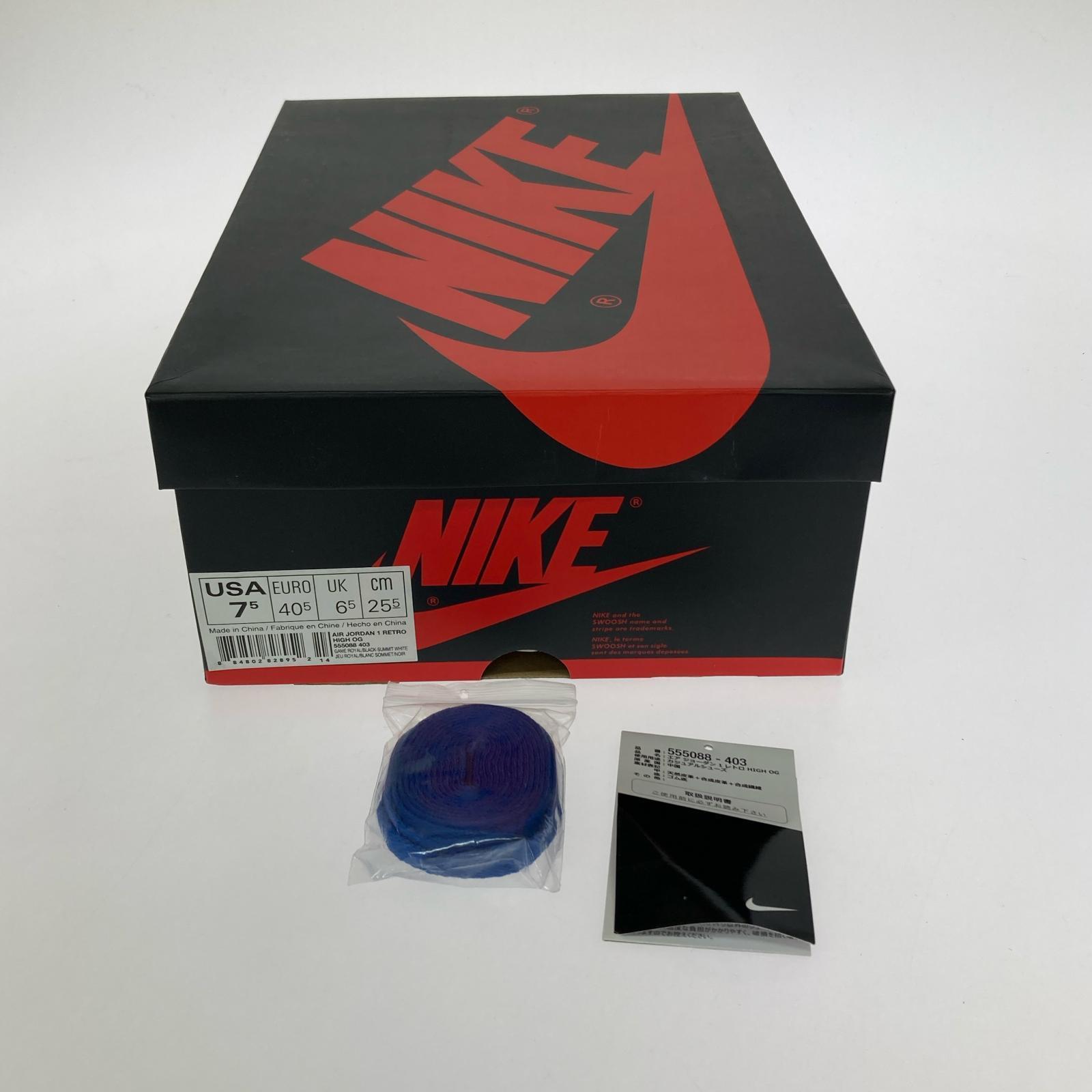 その他靴 Air Jordan 1 Retro High OG Game Royal 25.5cm 25.5cm (US7 1/2 UK7 EU41)