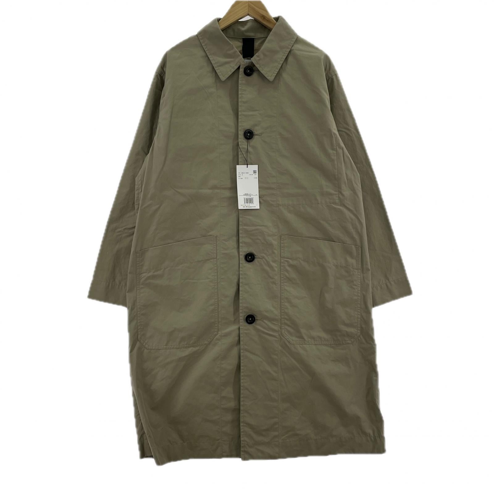 その他アウター ステンカラーコート PROOFED COTTON POPLIN(S) S カーキ