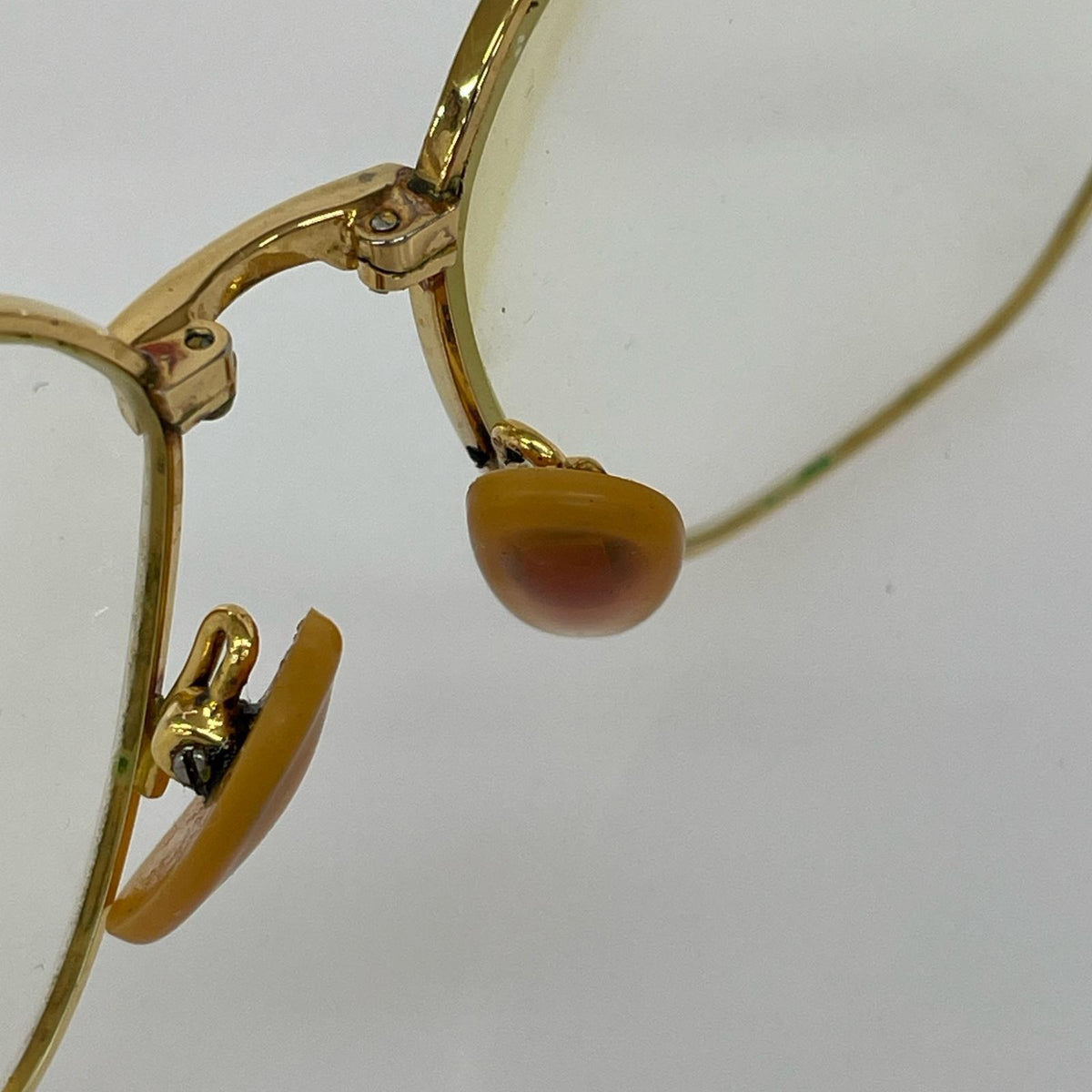 その他アクセサリー AMERICAN OPTICAL 20KGP 金メッキ メガネフレーム 度入り ゴールド