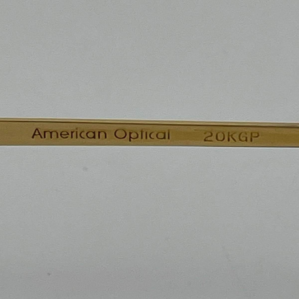 その他アクセサリー AMERICAN OPTICAL 20KGP 金メッキ メガネフレーム 度入り ゴールド
