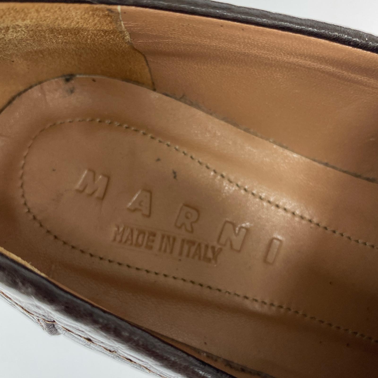 ローファー Leather Fringe Trim Accent Loafers (36) 36 ブラウン