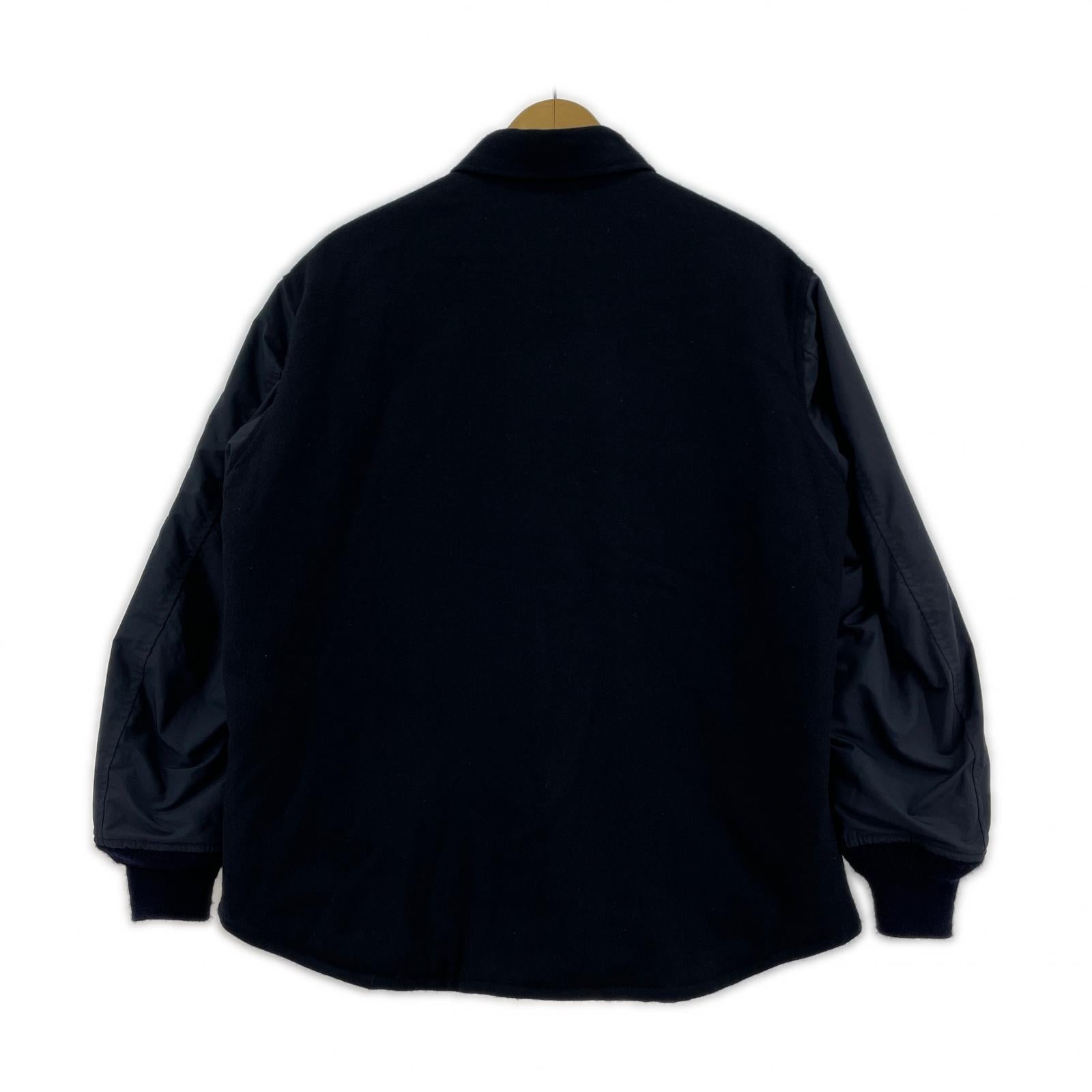 ブルゾン HOMME CPO中綿MA-1スリーブ切替シャツジャケット XS ネイビー