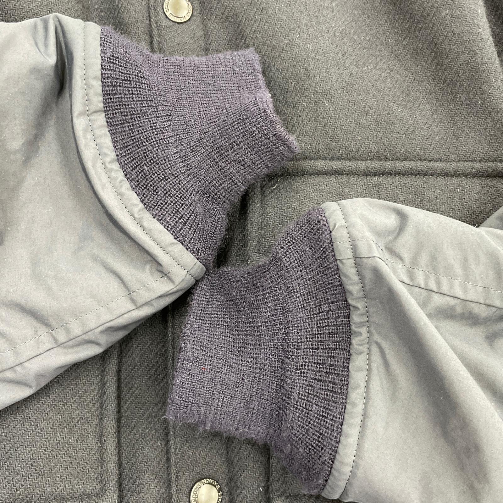 ブルゾン HOMME CPO中綿MA-1スリーブ切替シャツジャケット XS ネイビー