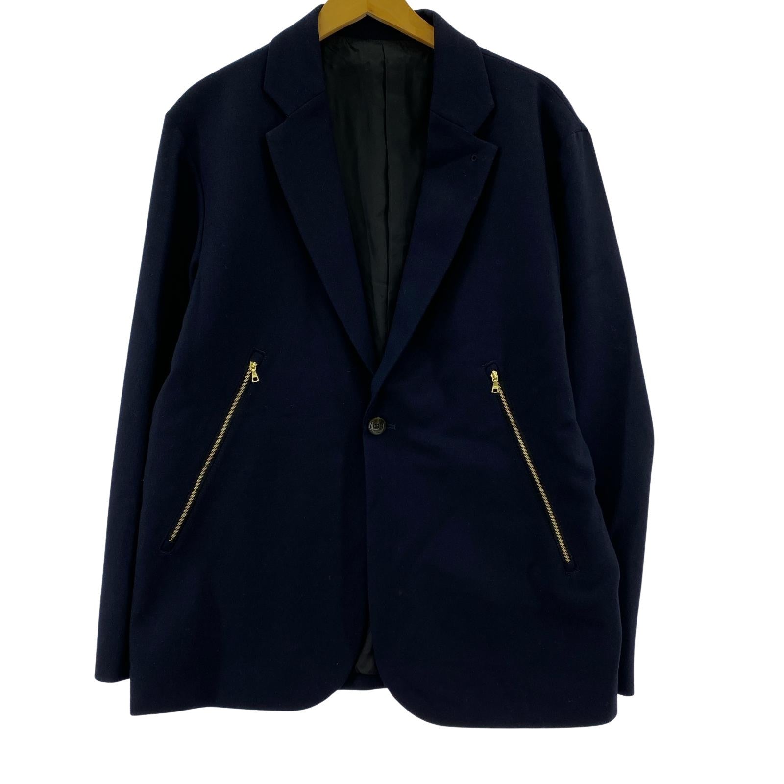 テーラードジャケット ZIP POCKET 1BUTTON JACKET M ネイビー M