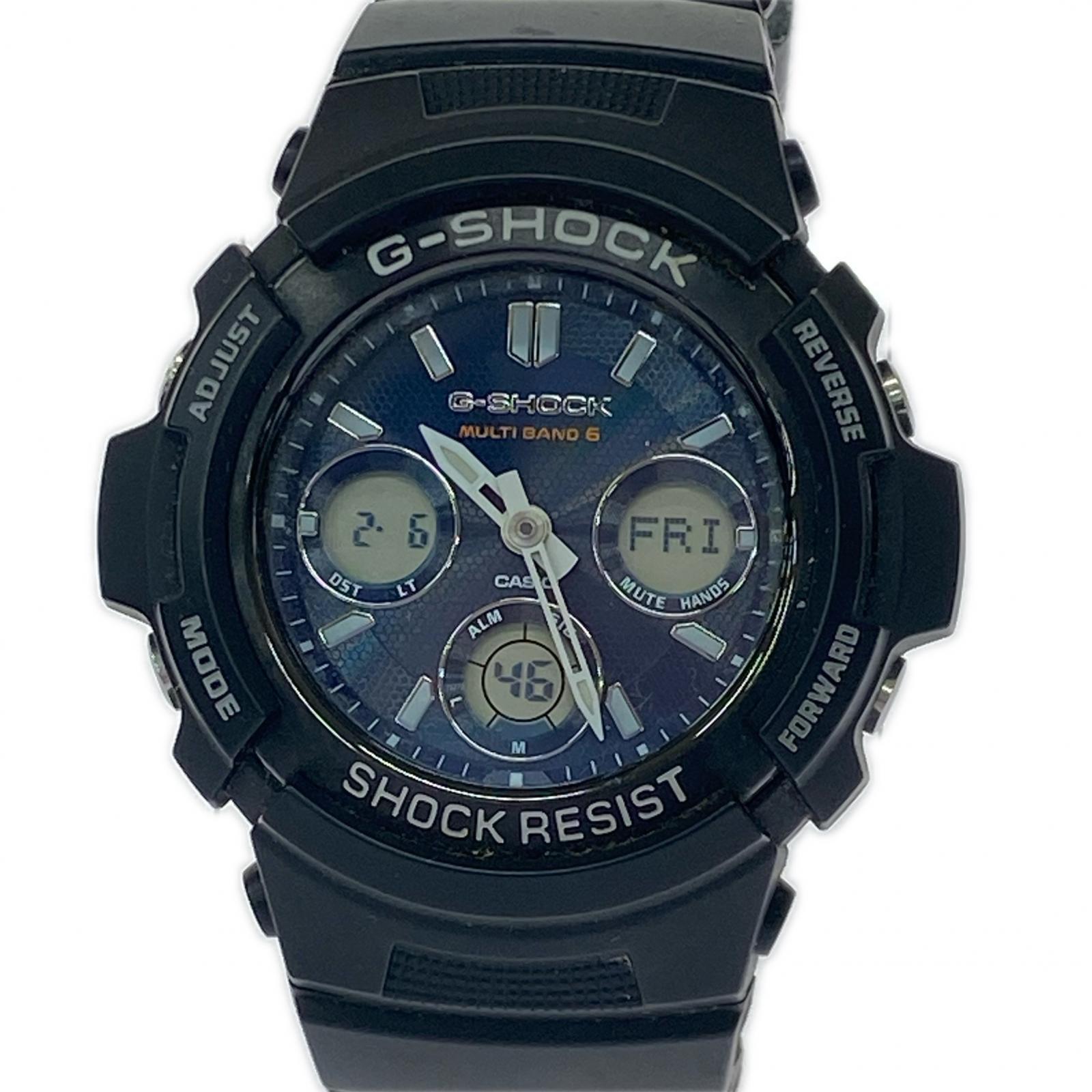 腕時計 G-SHOCK ソーラー 腕時計 黒 AWG-M100SB ブラック