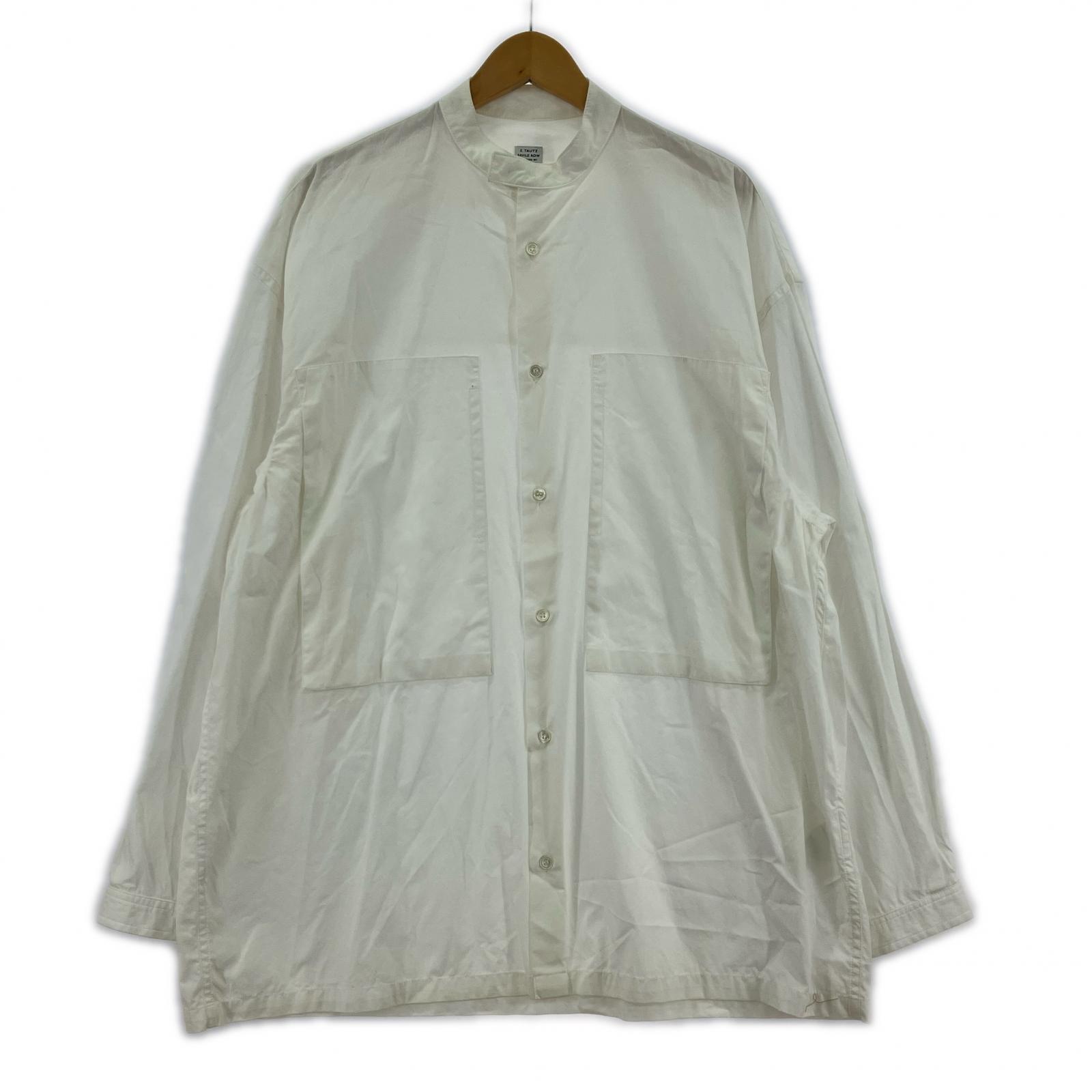 長袖シャツ CORE COLLARLESS LINEMAN SHIRT M M ホワイト