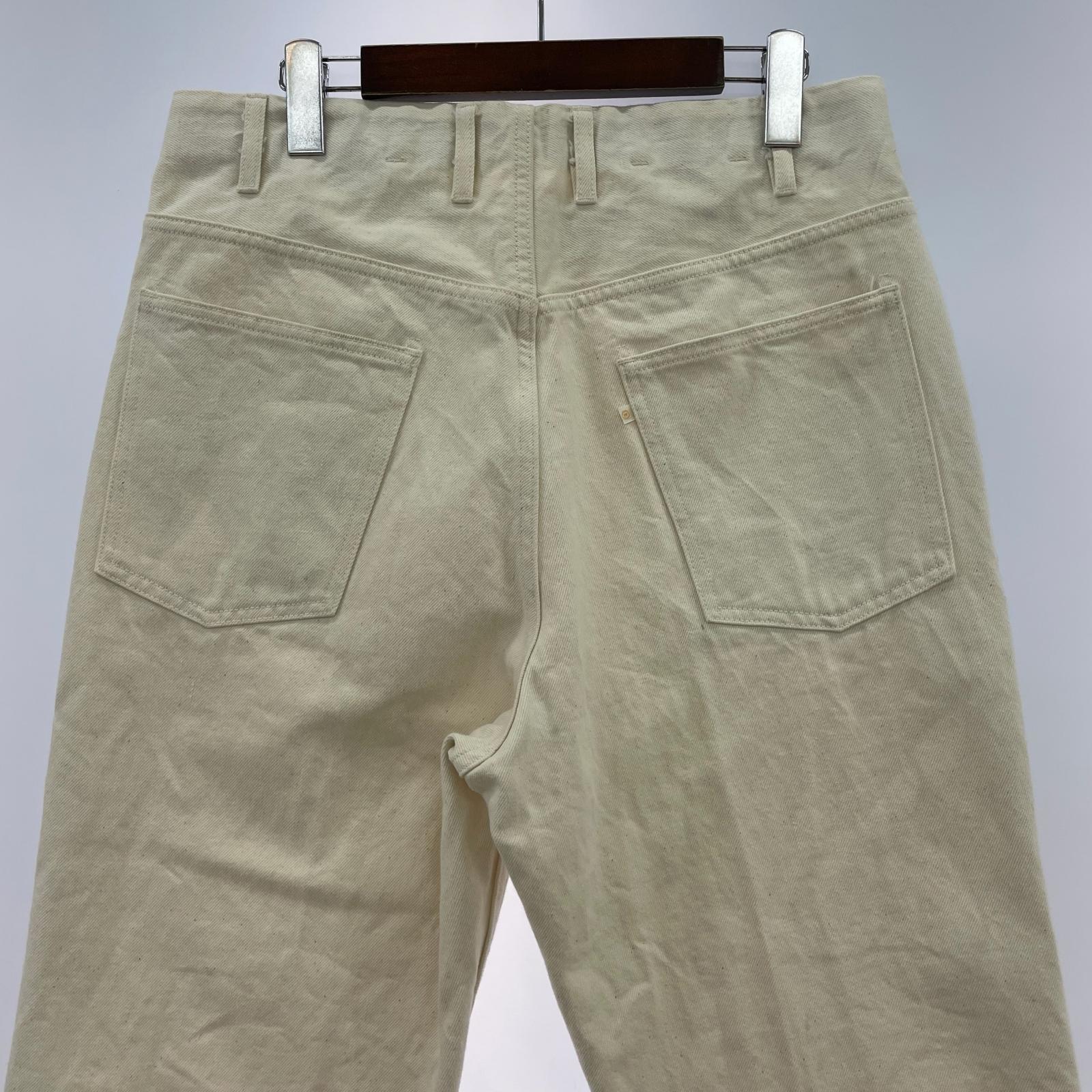 デニムパンツ WESTOVERALLS 817F ワイドデニムパンツ W32 32 ホワイト
