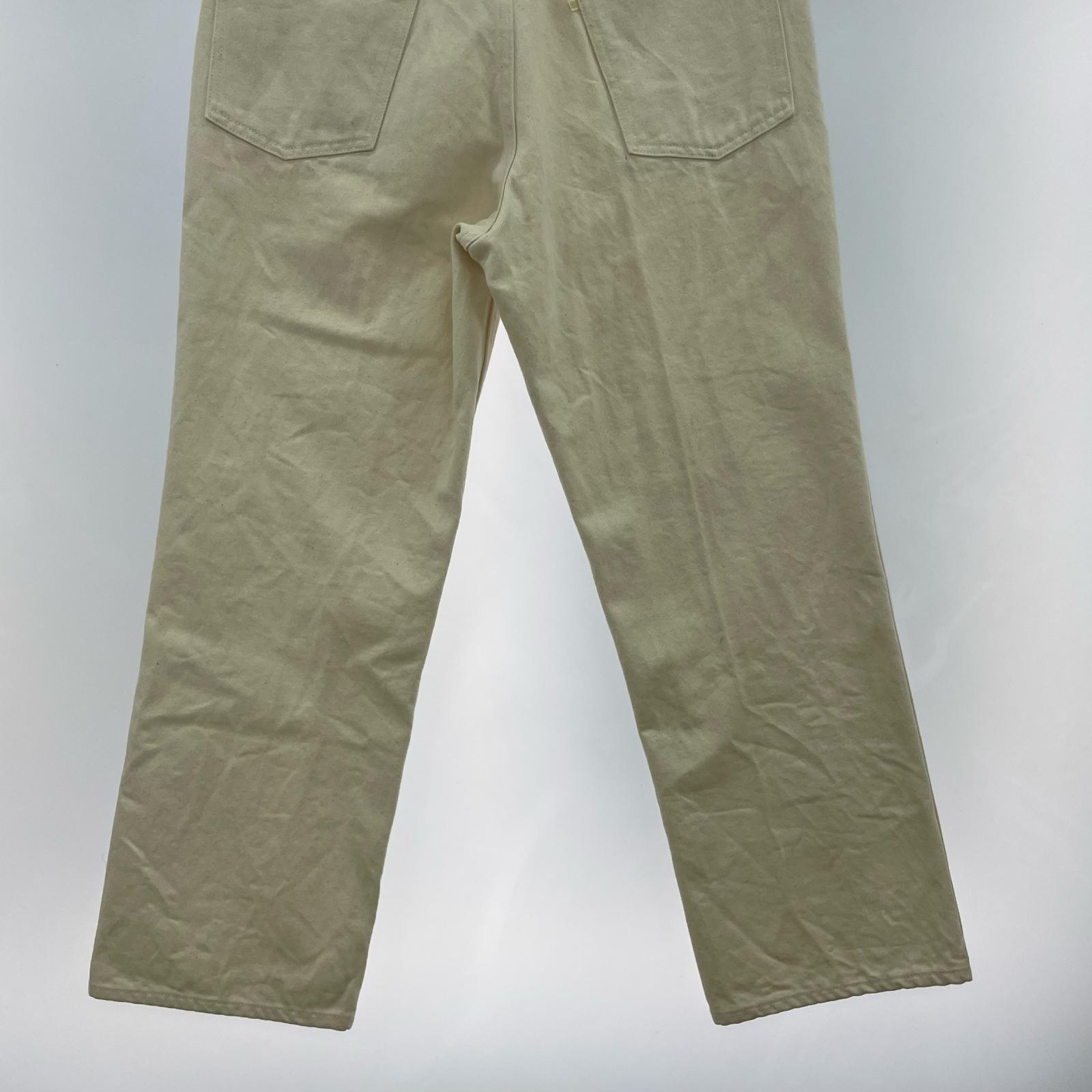 デニムパンツ WESTOVERALLS 817F ワイドデニムパンツ W32 32 ホワイト