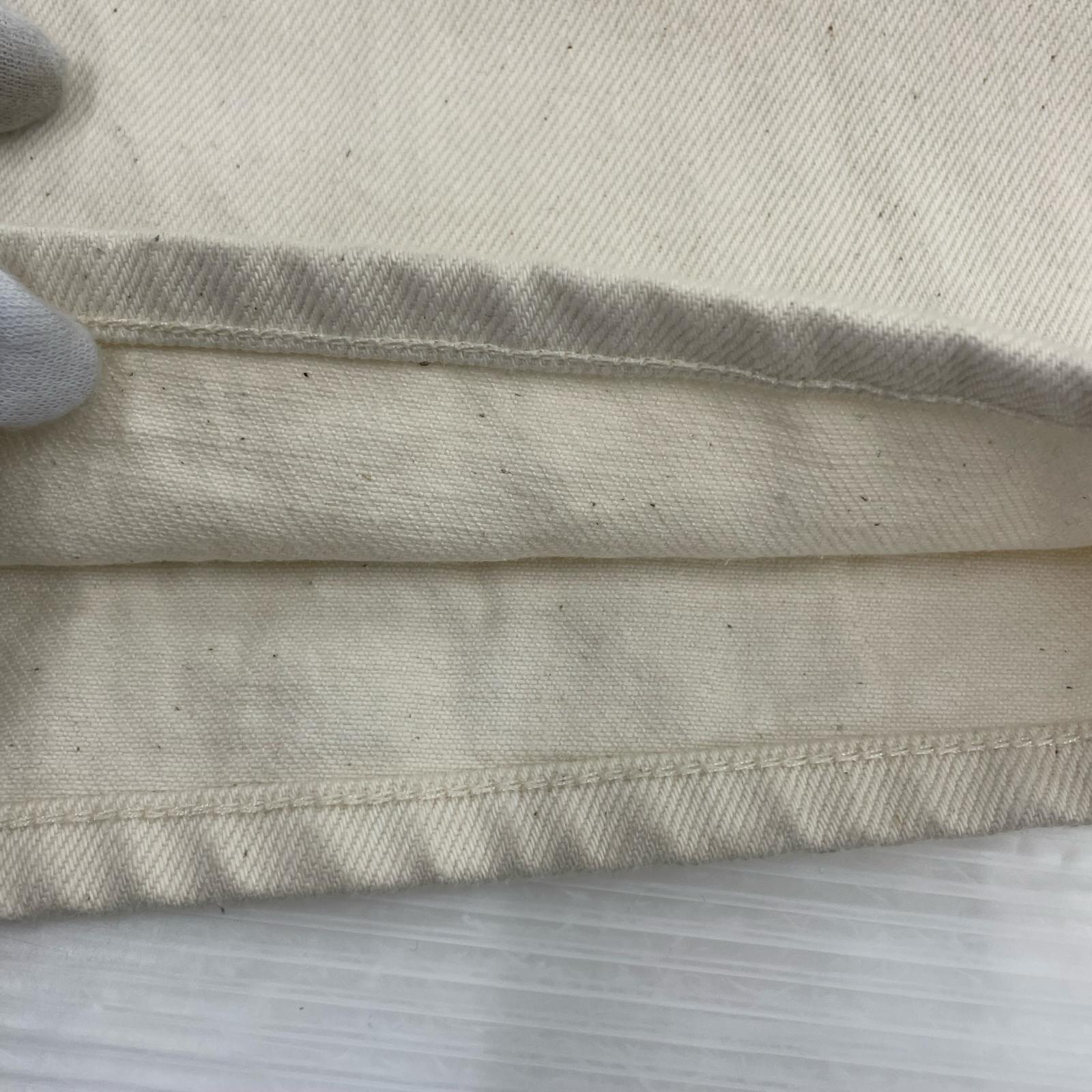 デニムパンツ WESTOVERALLS 817F ワイドデニムパンツ W32 32 ホワイト