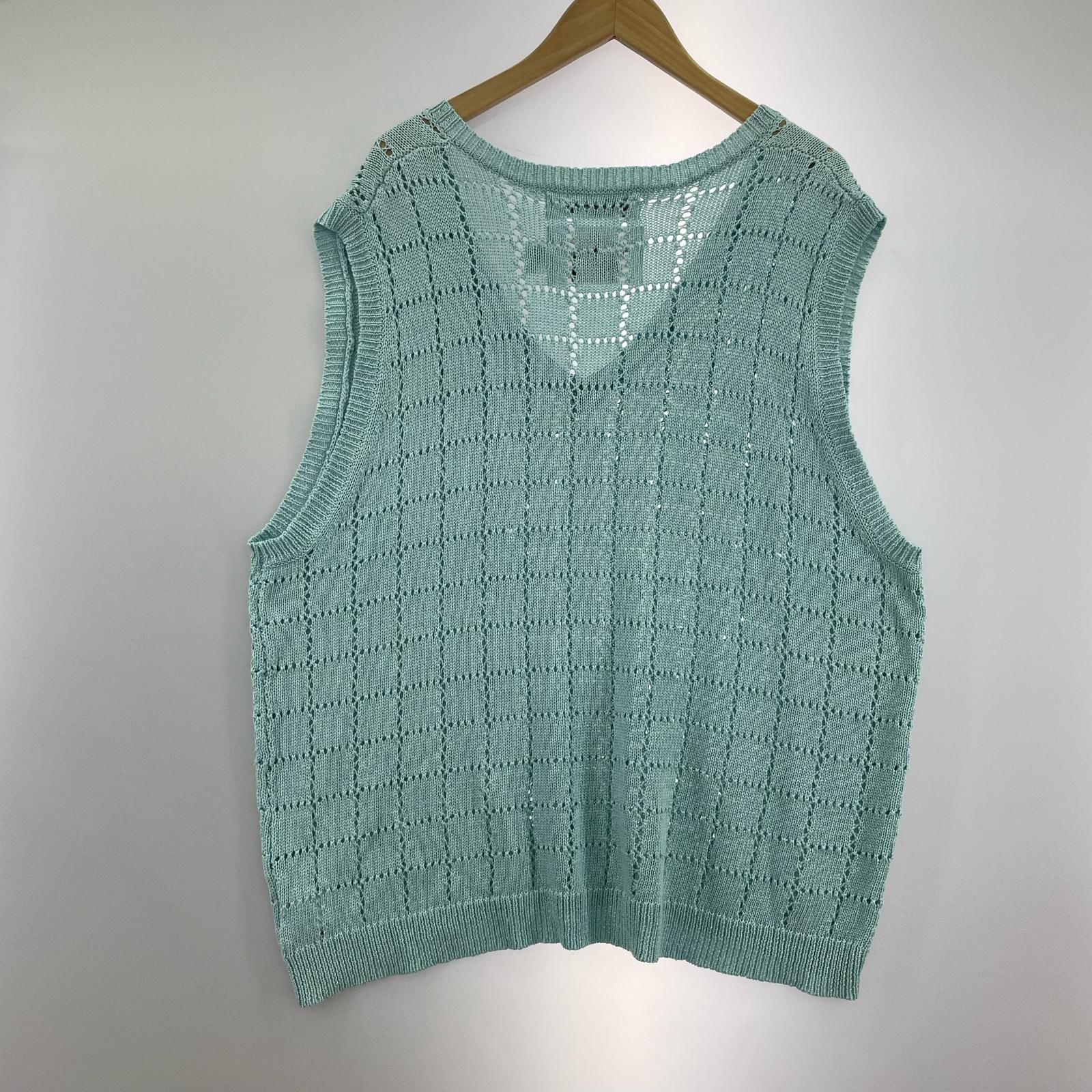長袖シャツ DAIRIKU A.J. Knit Vest 22SS K-4 青 (F) フリー