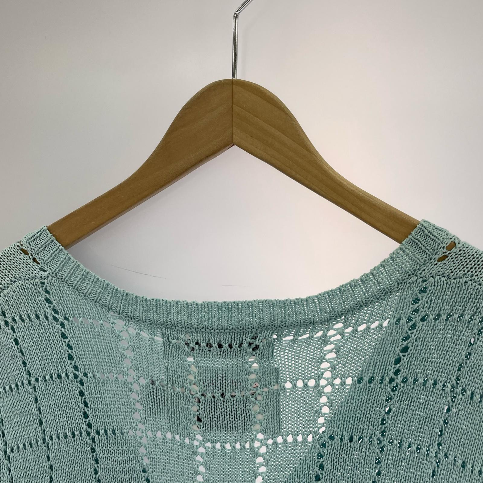 長袖シャツ DAIRIKU A.J. Knit Vest 22SS K-4 青 (F) フリー