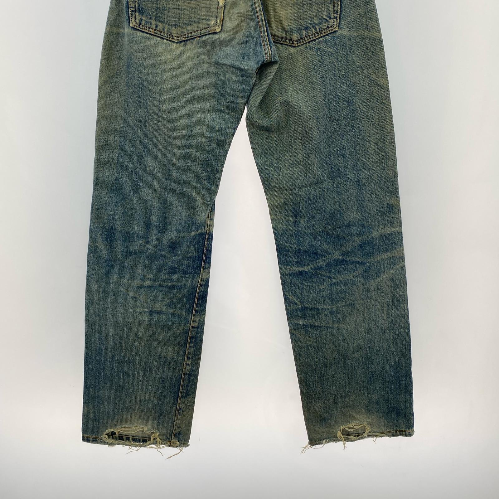 デニムパンツ Lot2507 No.2 虎耳 ボタンフライ scovilリベット ブルー