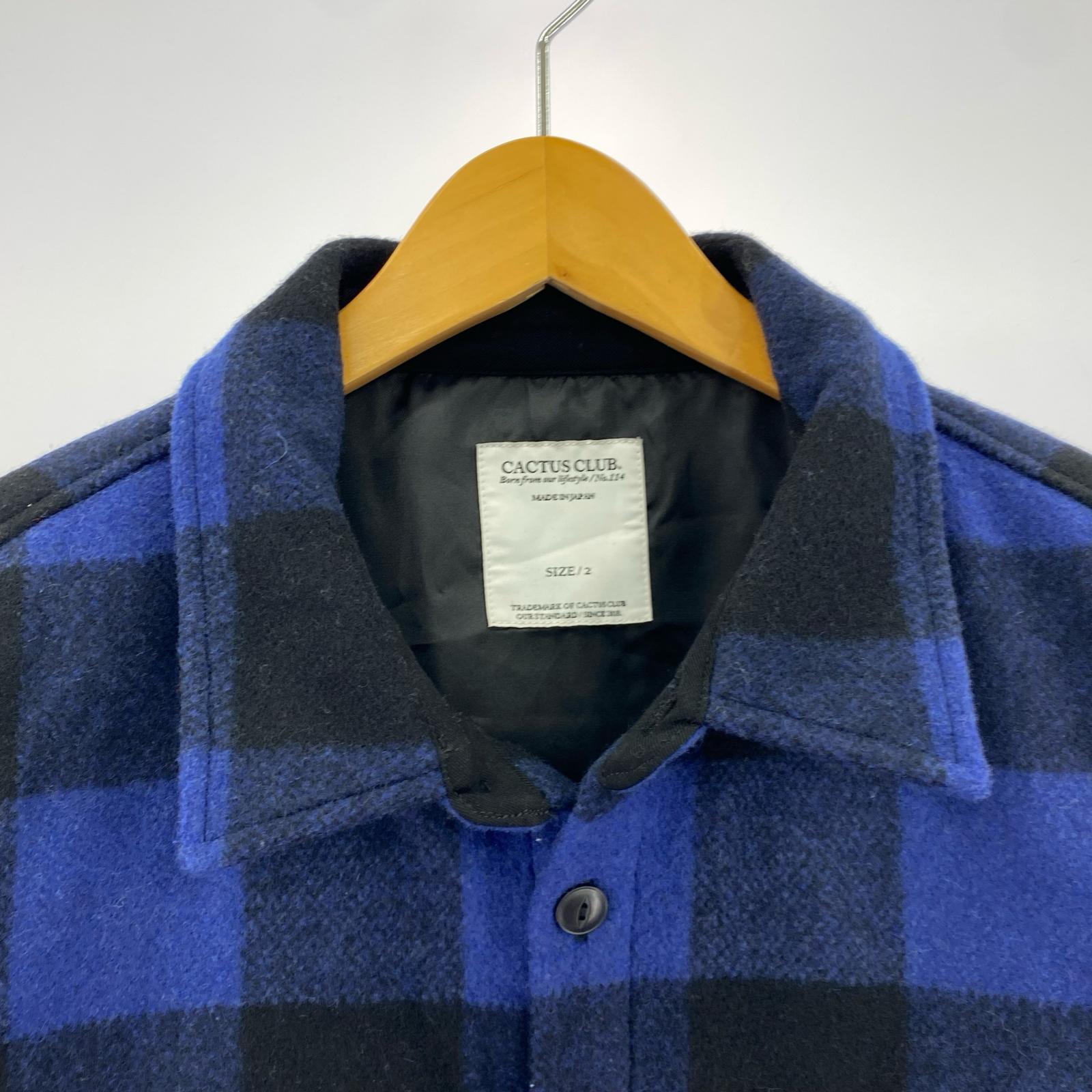 長袖シャツ CACTUS CLUB STANDARD LINE ウールシャツジャケット 2