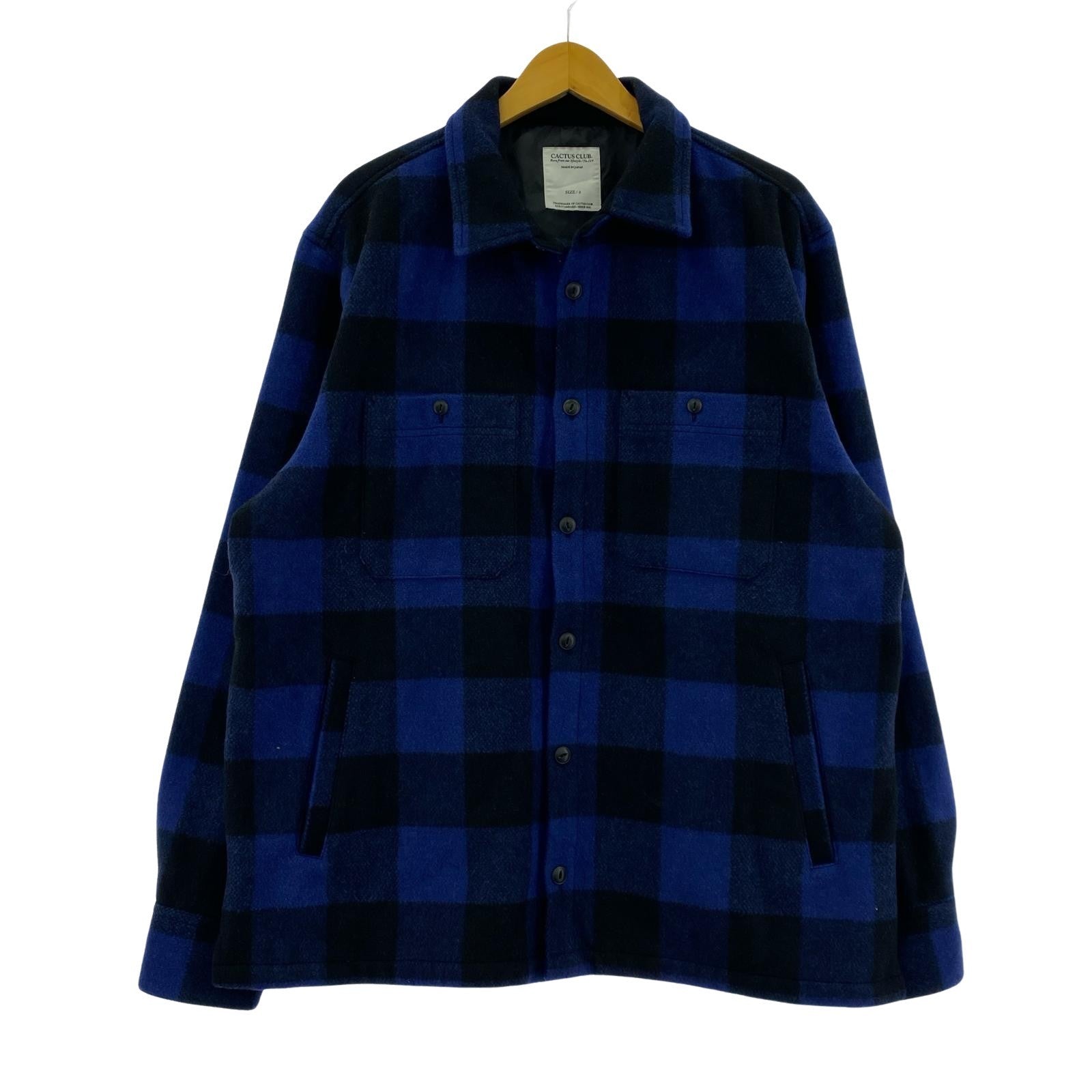 長袖シャツ CACTUS CLUB STANDARD LINE ウールシャツジャケット 2