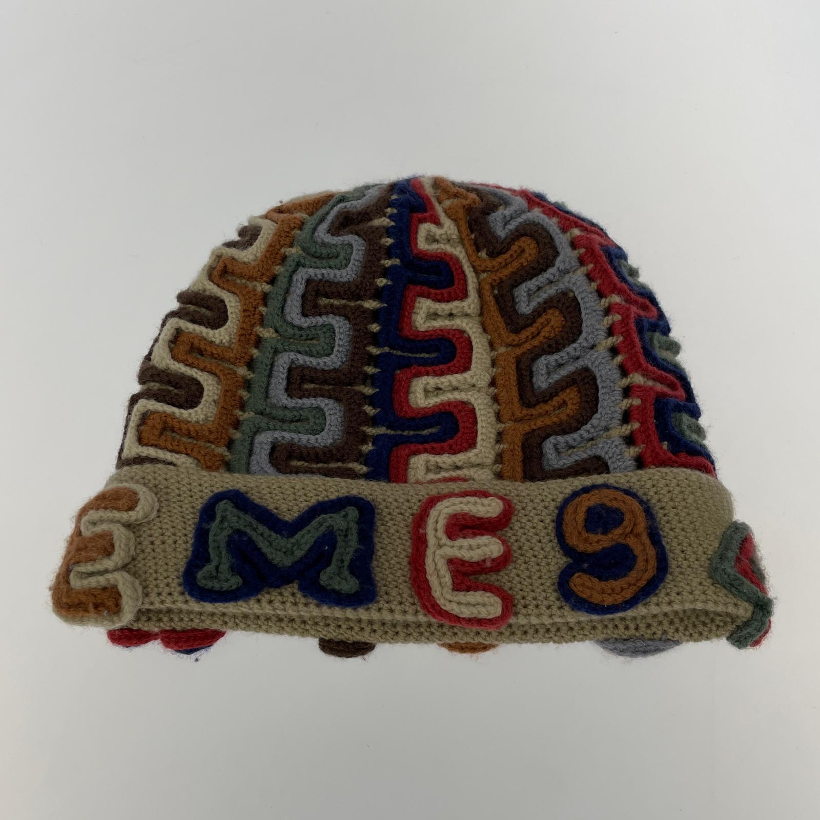 ニットキャップ Supreme 24AW supreme yarn applique beanie tan