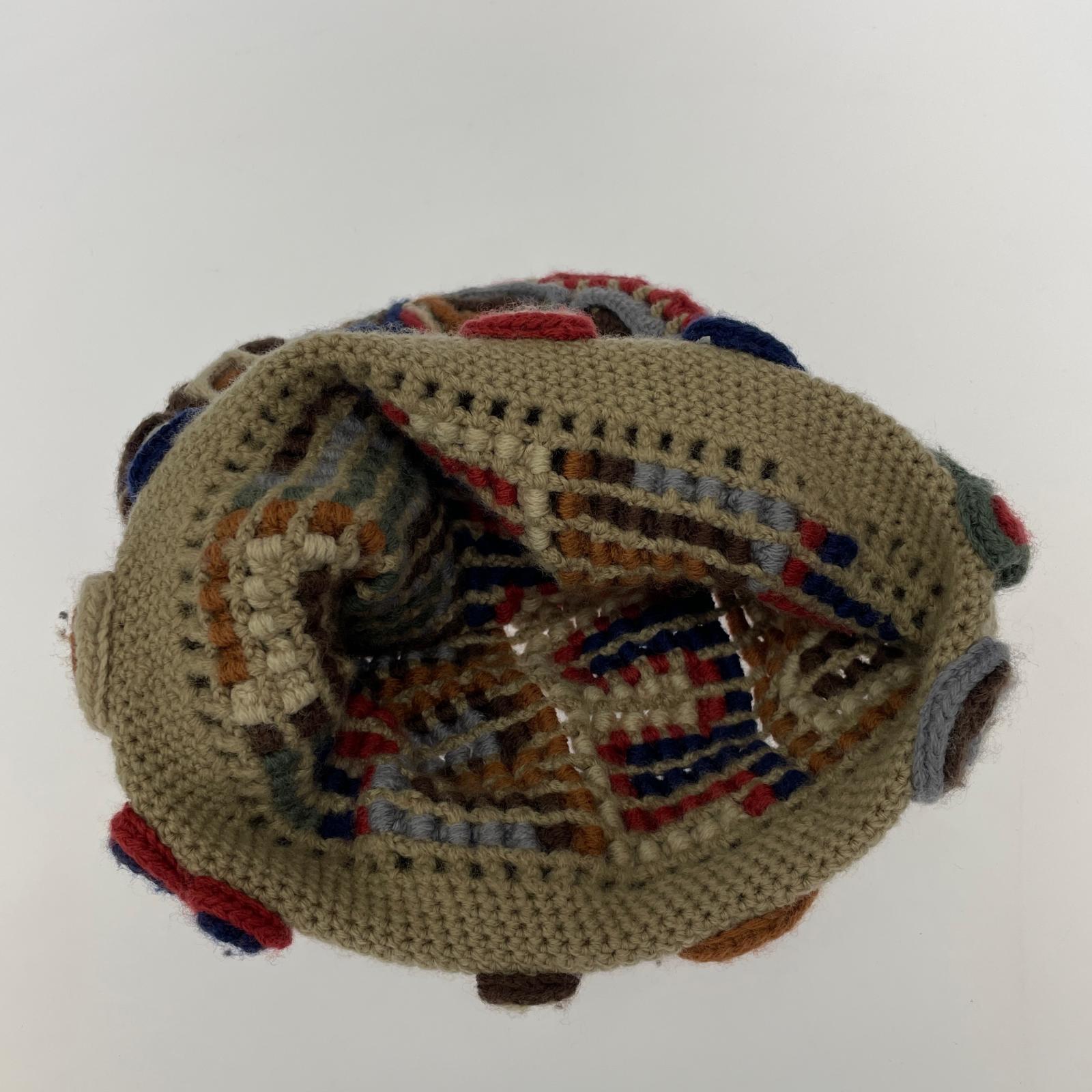 ニットキャップ Supreme 24AW supreme yarn applique beanie tan