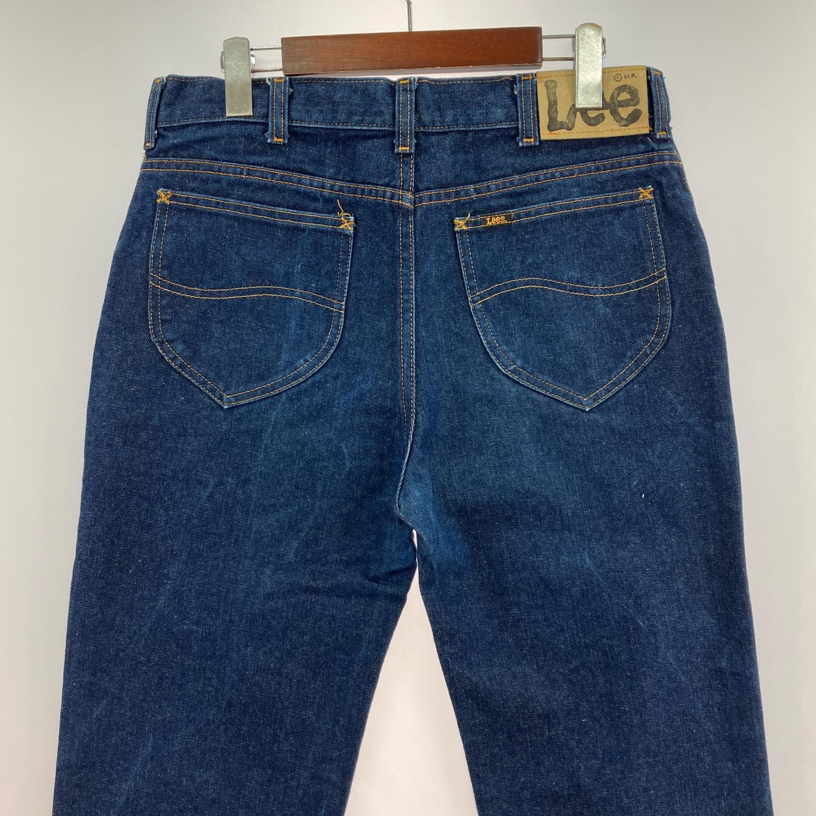 デニムパンツ 70s straight denim W34 ブルー