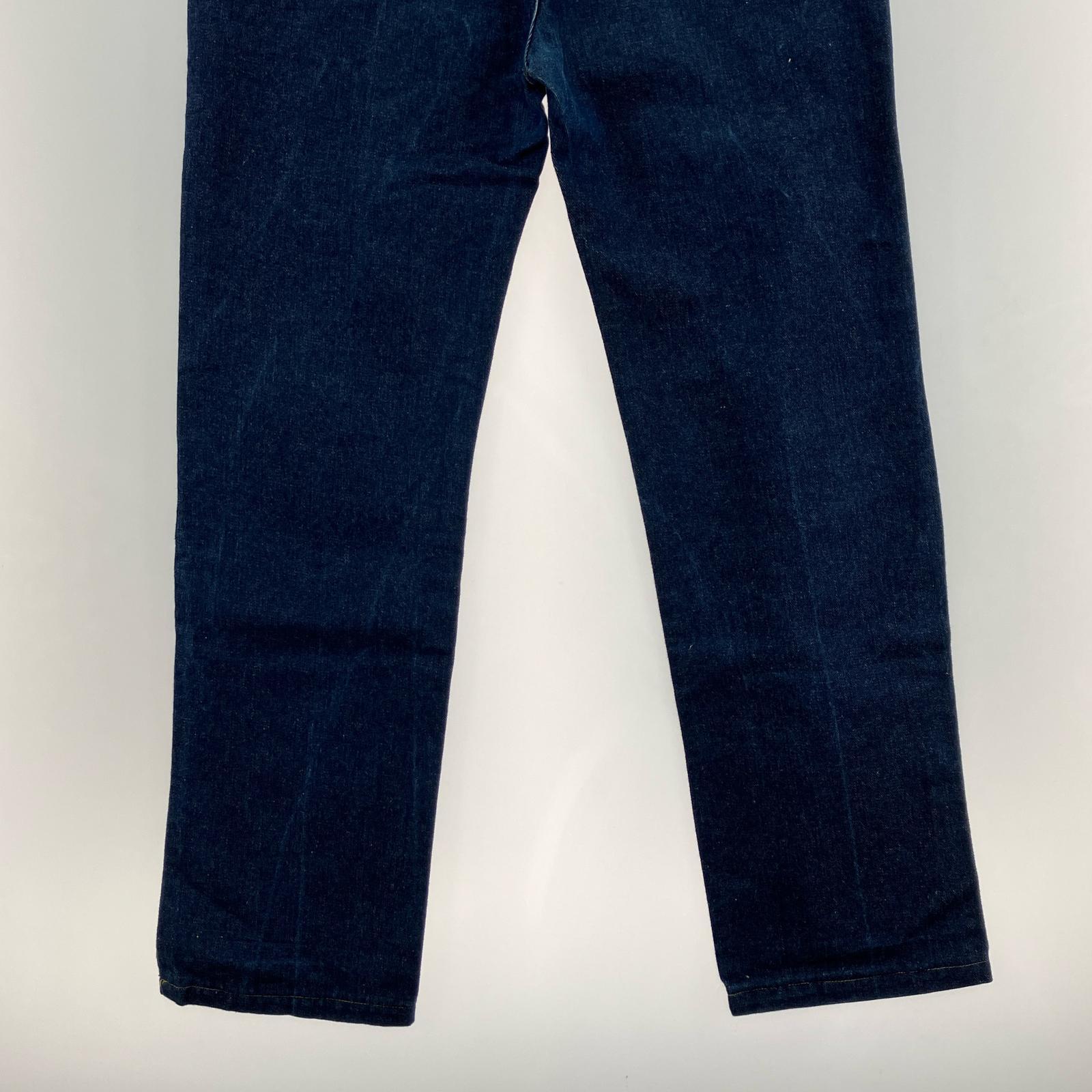 デニムパンツ 70s straight denim W34 ブルー