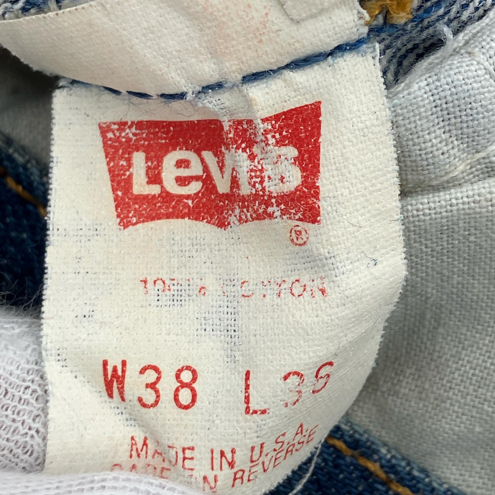 デニムパンツ 90s USA製 501 W36~ ブルー