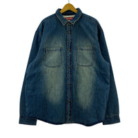長袖シャツ 25AW Faux Shearling Lined Work Shirt XL ブルー