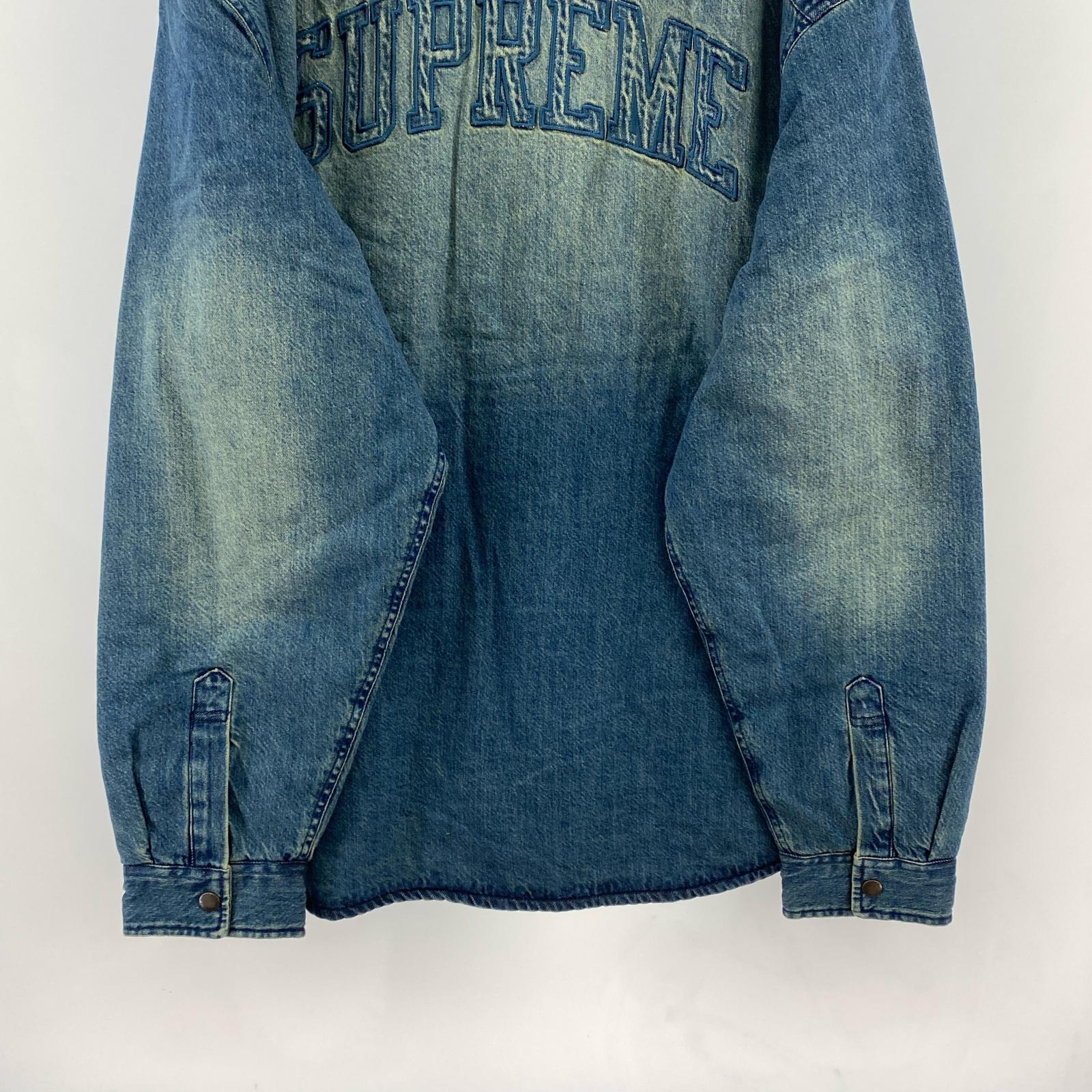 長袖シャツ 25AW Faux Shearling Lined Work Shirt XL ブルー