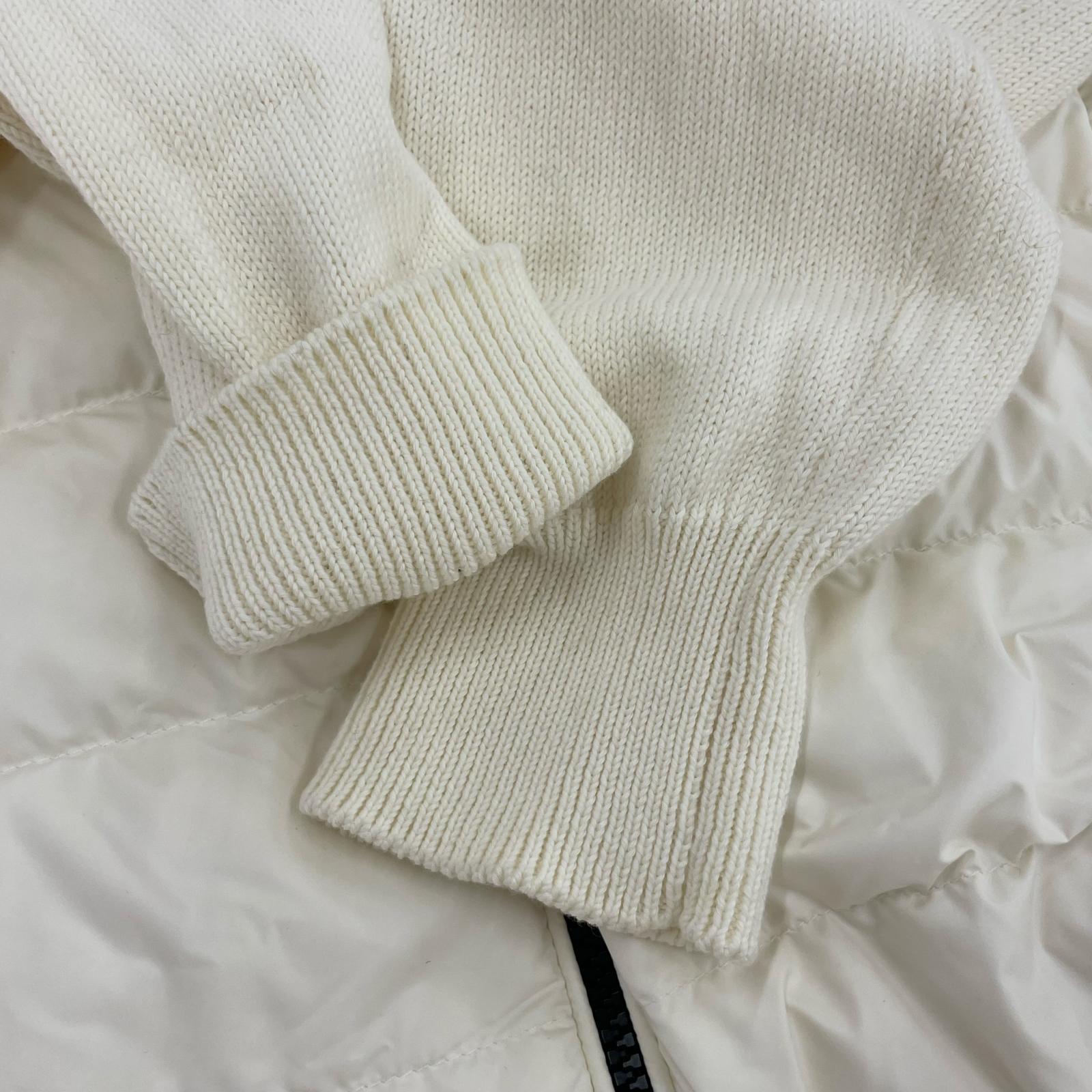 ダウンジャケット CARDIGAN TRICOT M 白 M ホワイト