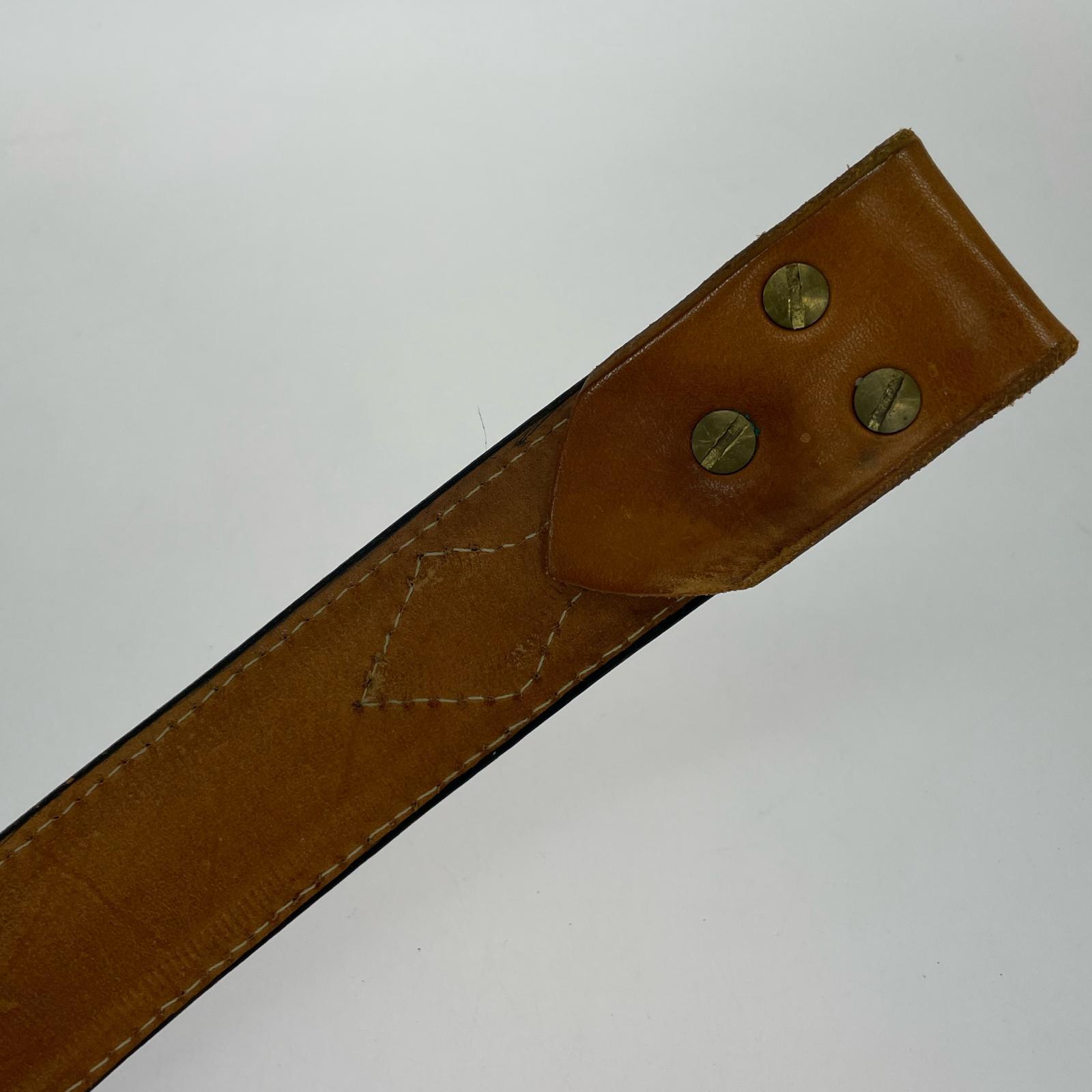 その他アクセサリー レザーベルト ブラウン