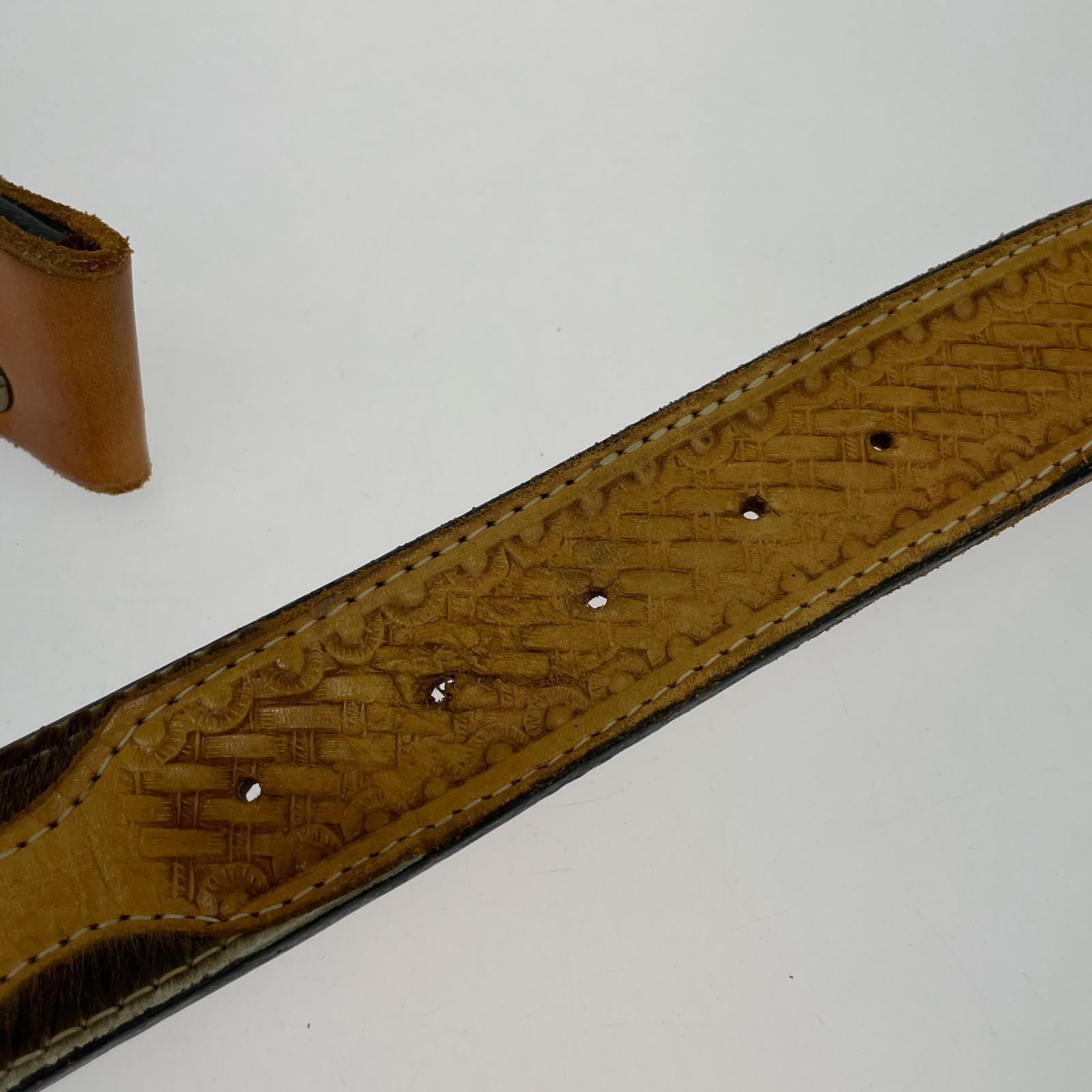 その他アクセサリー レザーベルト ブラウン