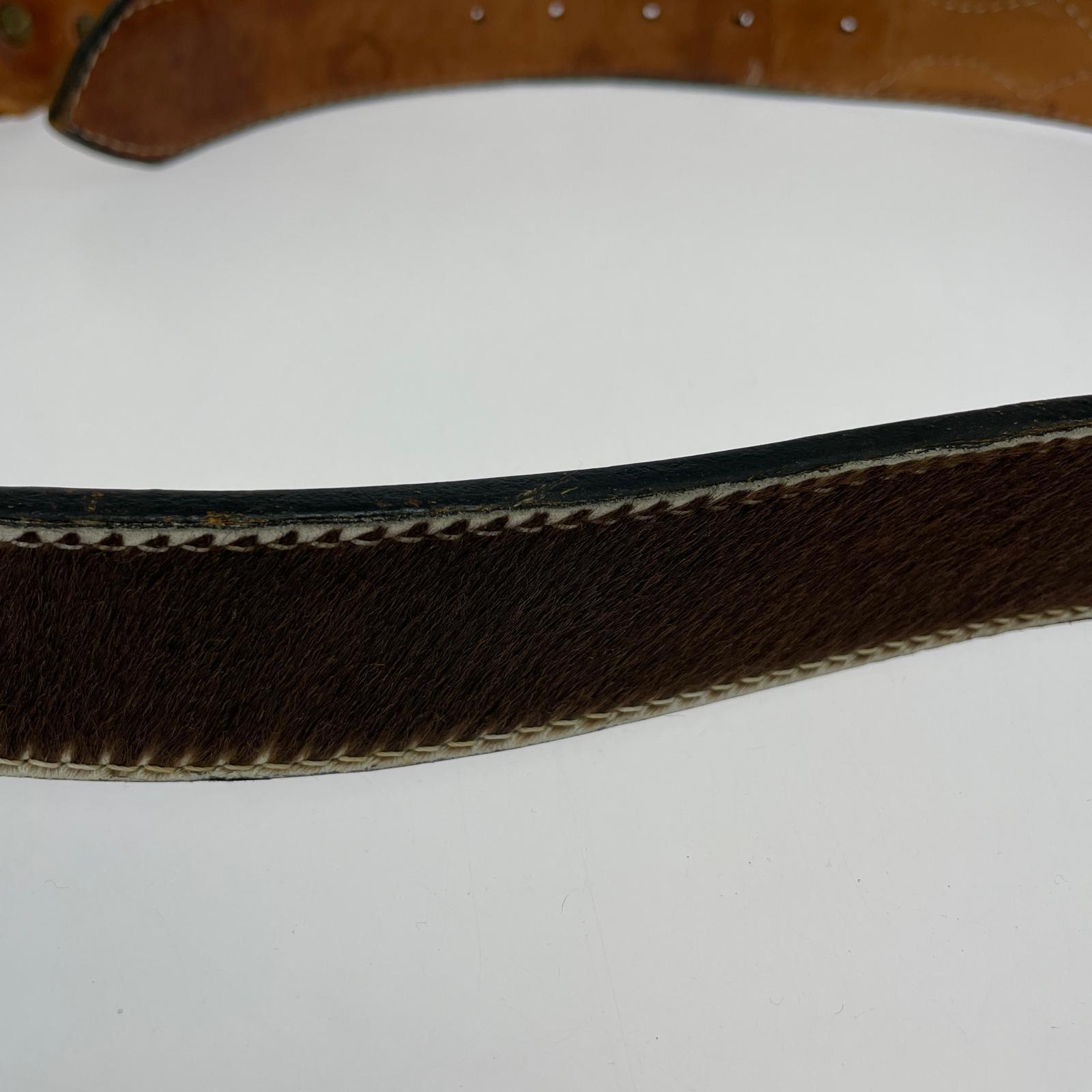 その他アクセサリー レザーベルト ブラウン