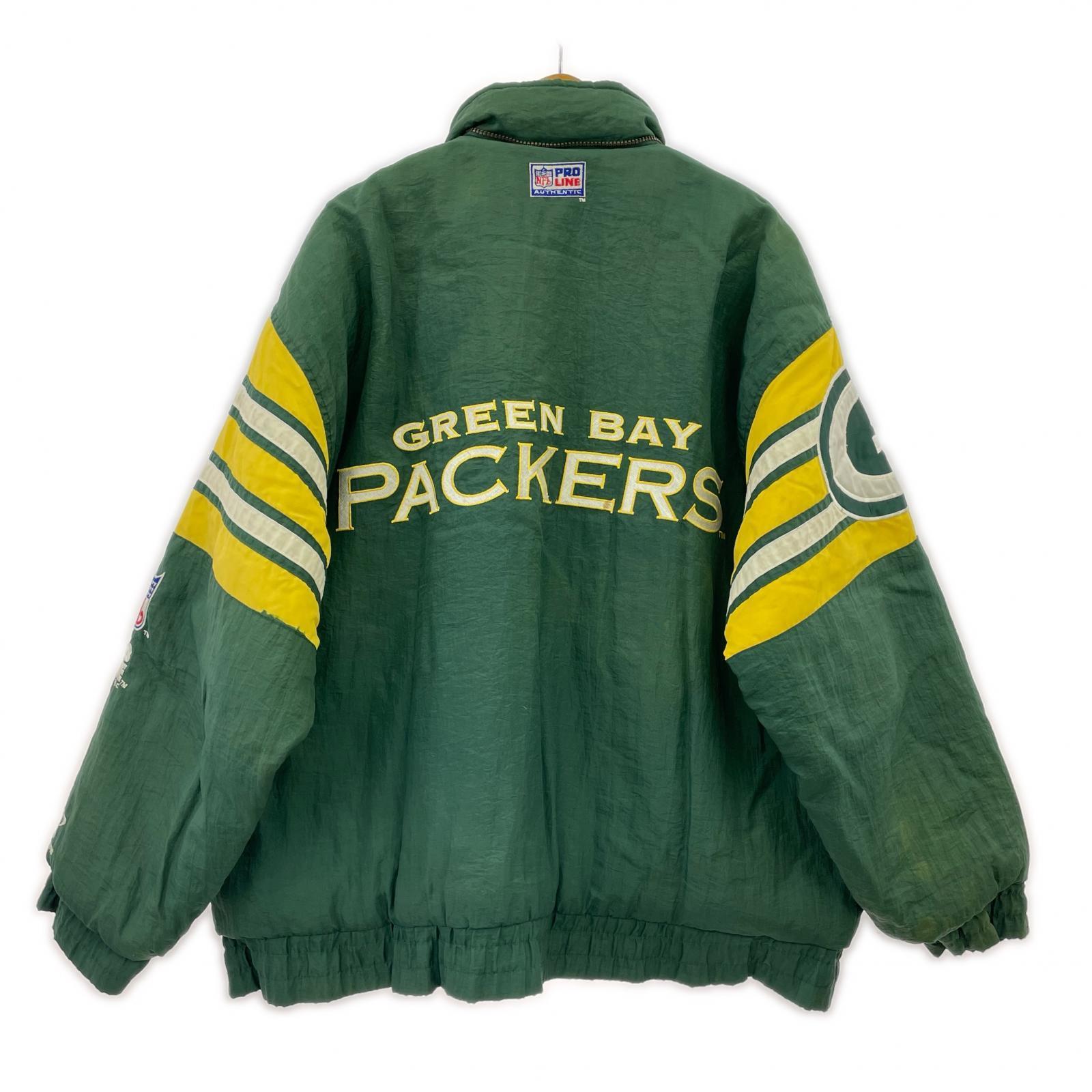 ジャケット NFL PRO LINE パッカーズ 中綿ブルゾン 緑 (XL)