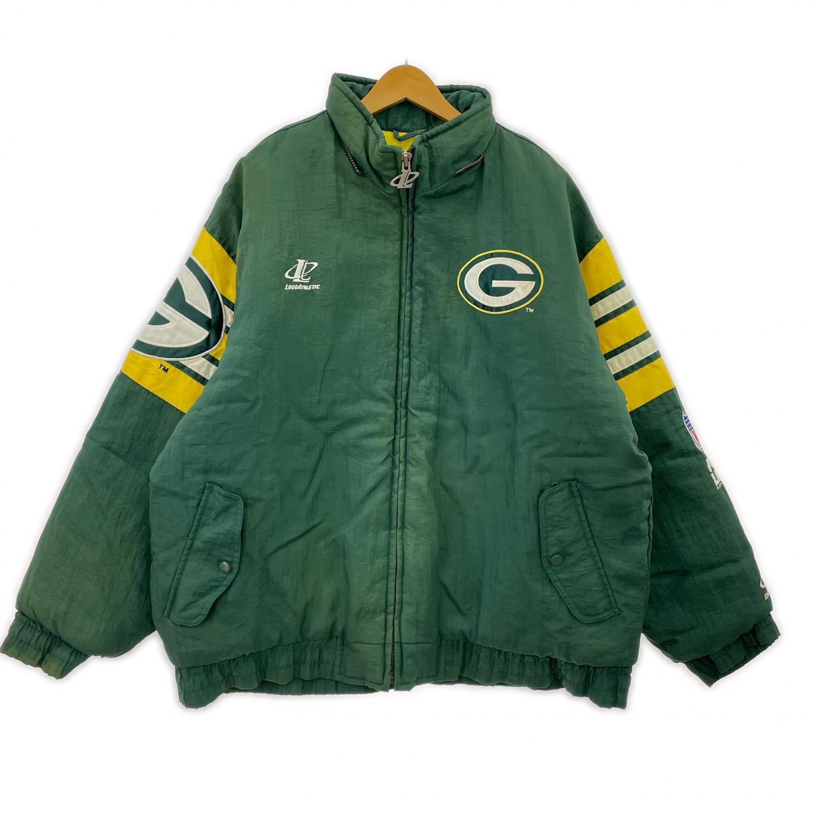 ジャケット NFL PRO LINE パッカーズ 中綿ブルゾン 緑 (XL)