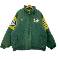 ジャケット NFL PRO LINE パッカーズ 中綿ブルゾン 緑 (XL)