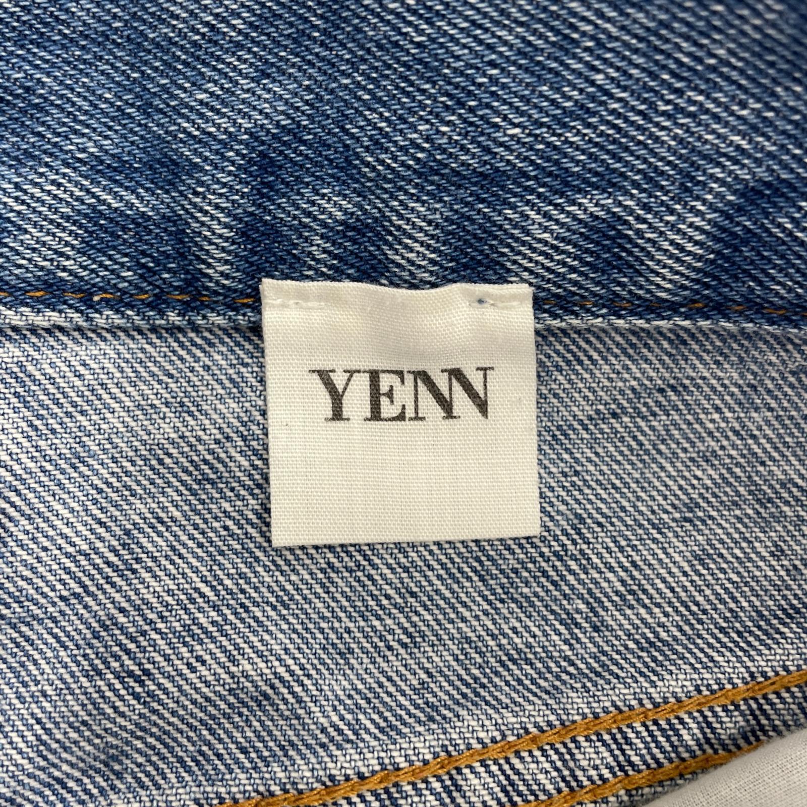 デニムパンツ YENN ワイドデニムパンツ 36 ブルー