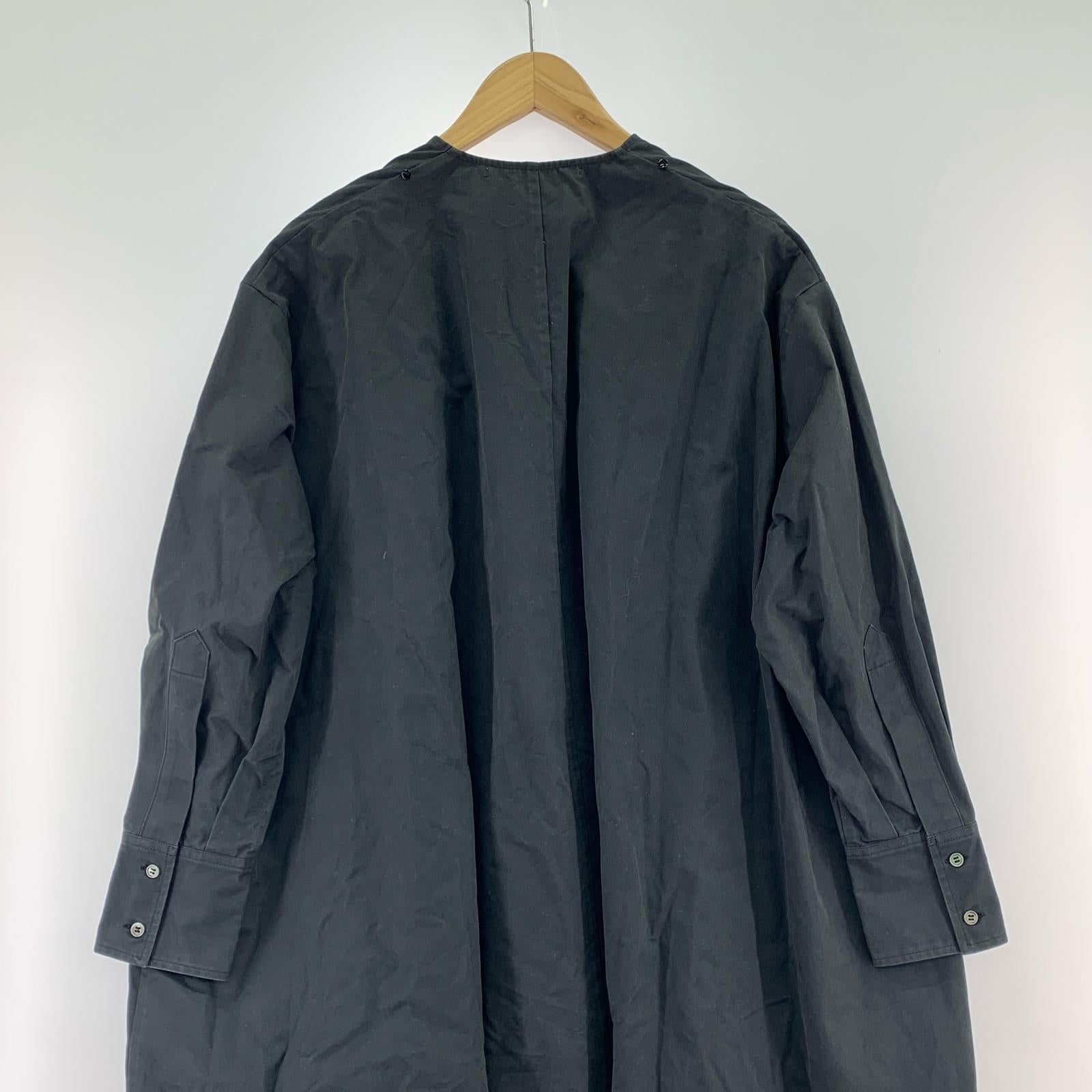 ワンピース TENNE HANDCRAFTED MODERN ノーカラーワンピース 黒 (F) ブラック