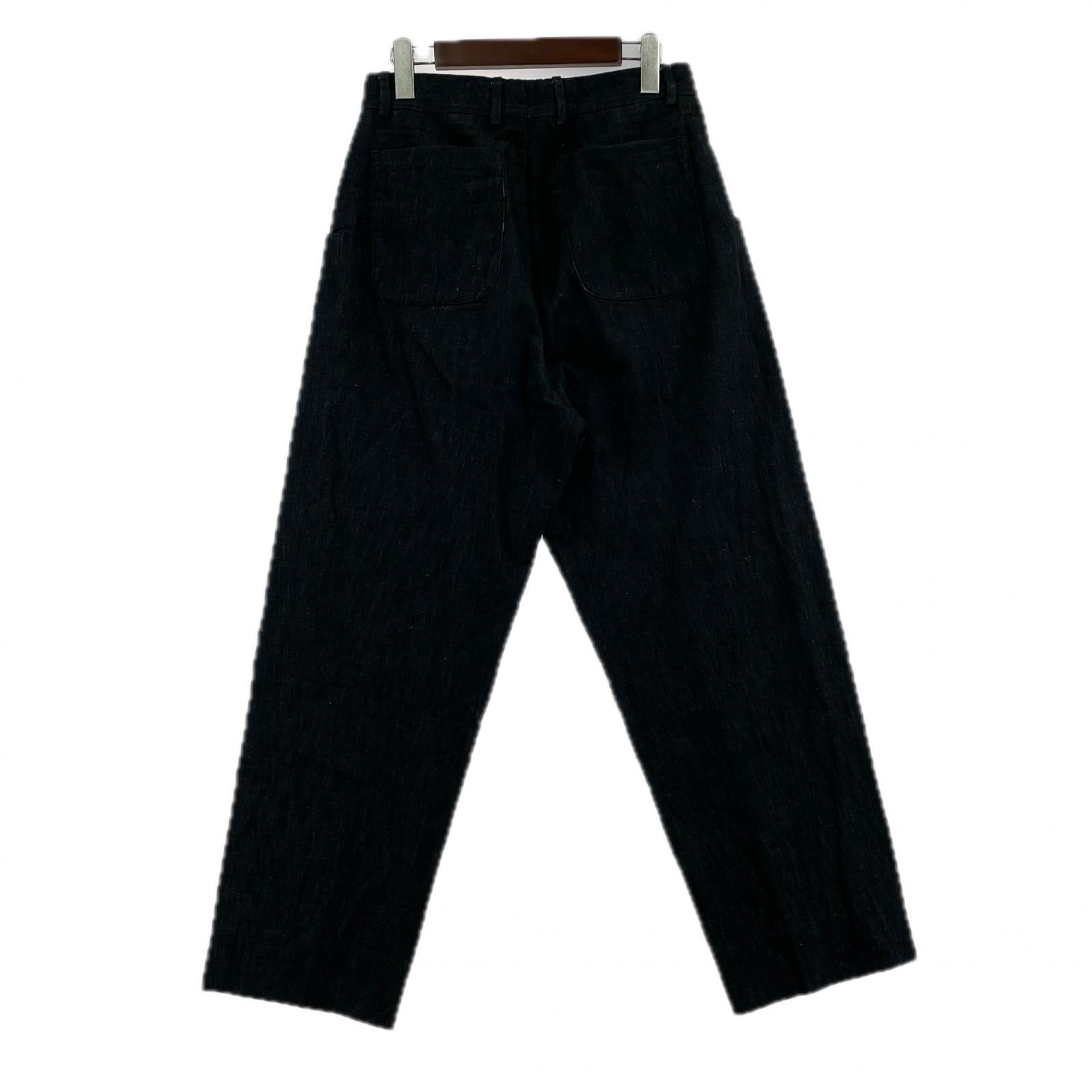 パンツ 20SS CARUSO 2タックリネンパンツ(42)ネイビー 42 ネイビー