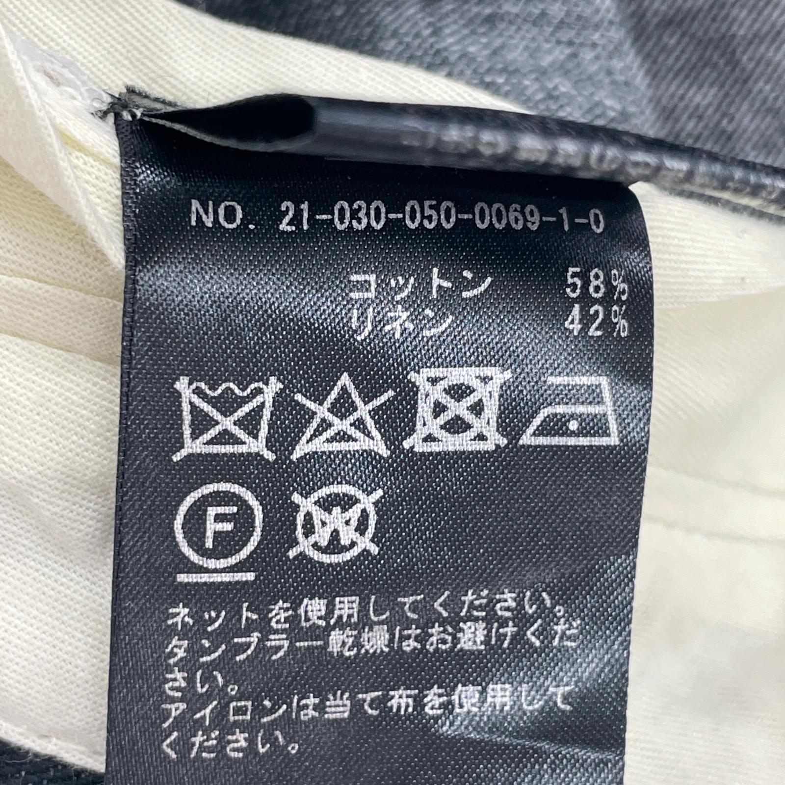 パンツ 20SS CARUSO 2タックリネンパンツ(42)ネイビー 42 ネイビー