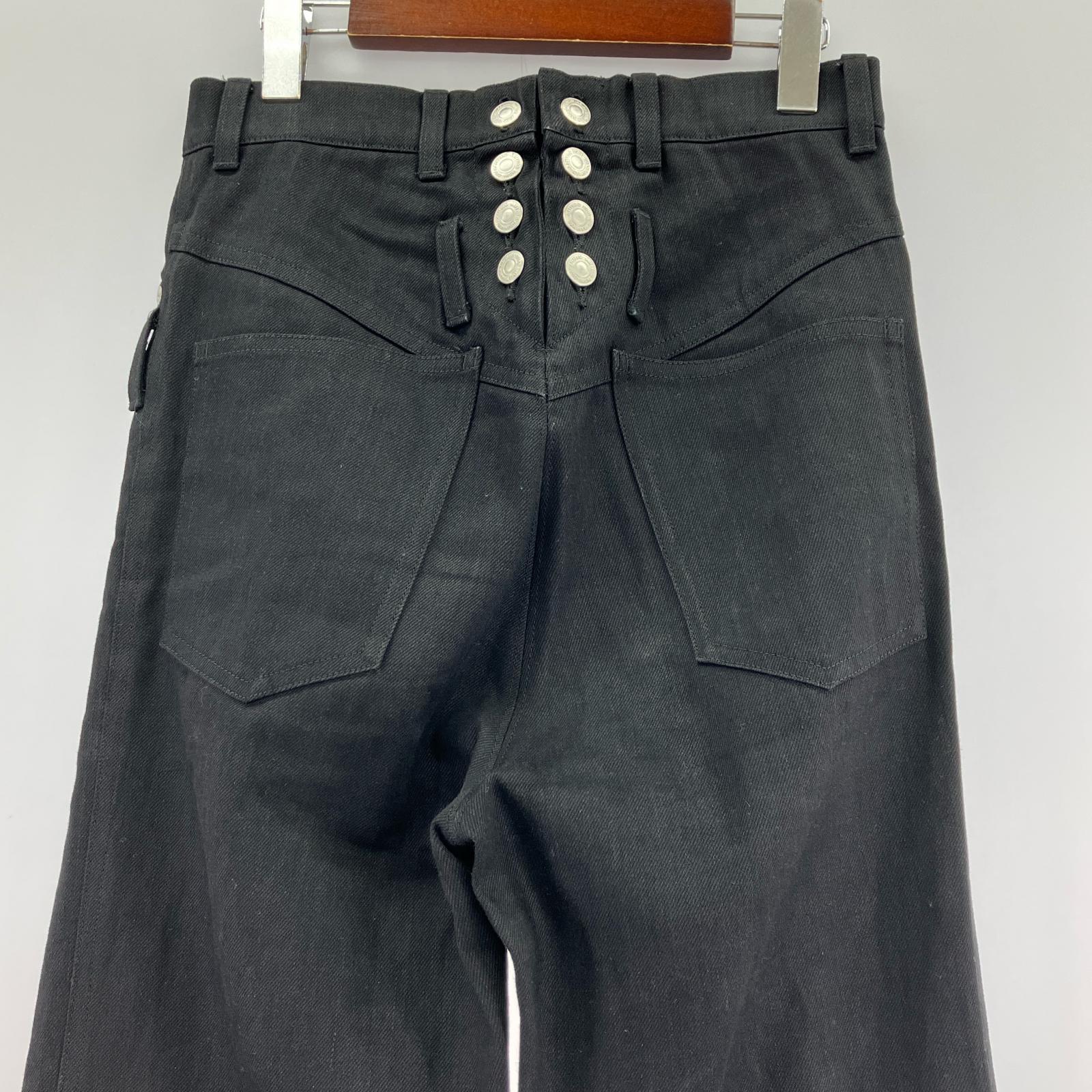 デニムパンツ SUPER LONG DENIM ブラック