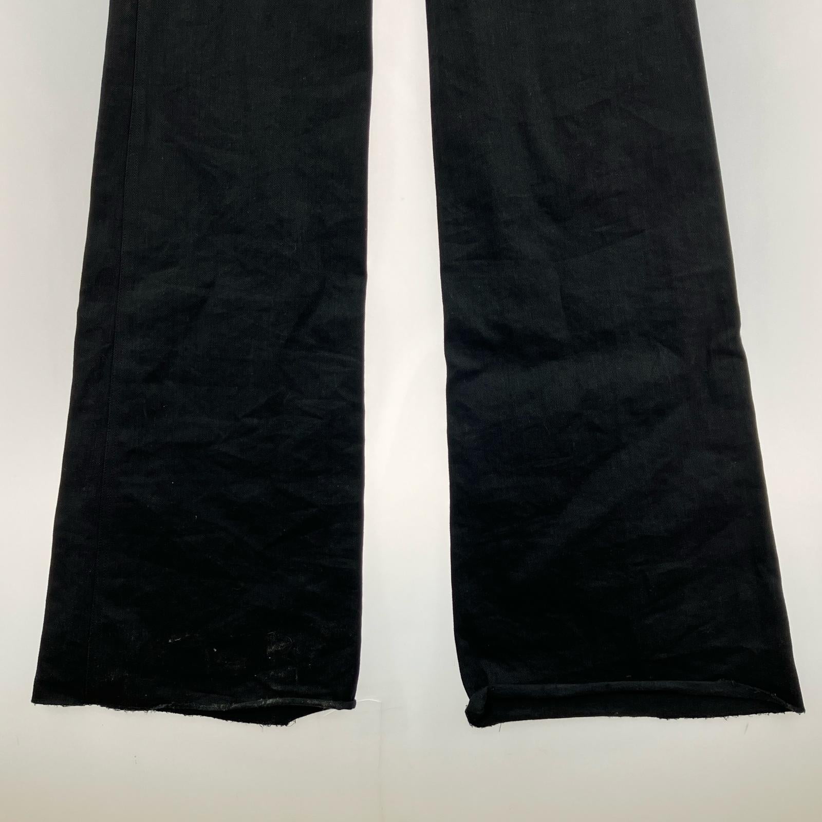 デニムパンツ SUPER LONG DENIM ブラック