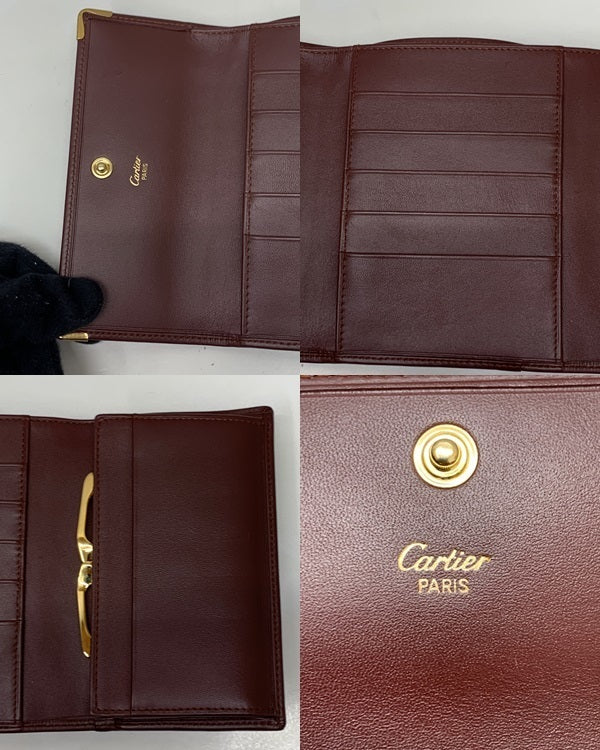cartier マストドゥカルティエ 3つ折り財布