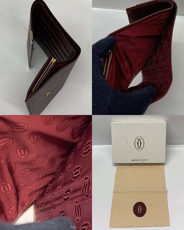 cartier マストドゥカルティエ 3つ折り財布