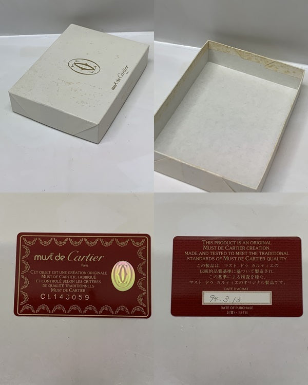 cartier マストドゥカルティエ 3つ折り財布