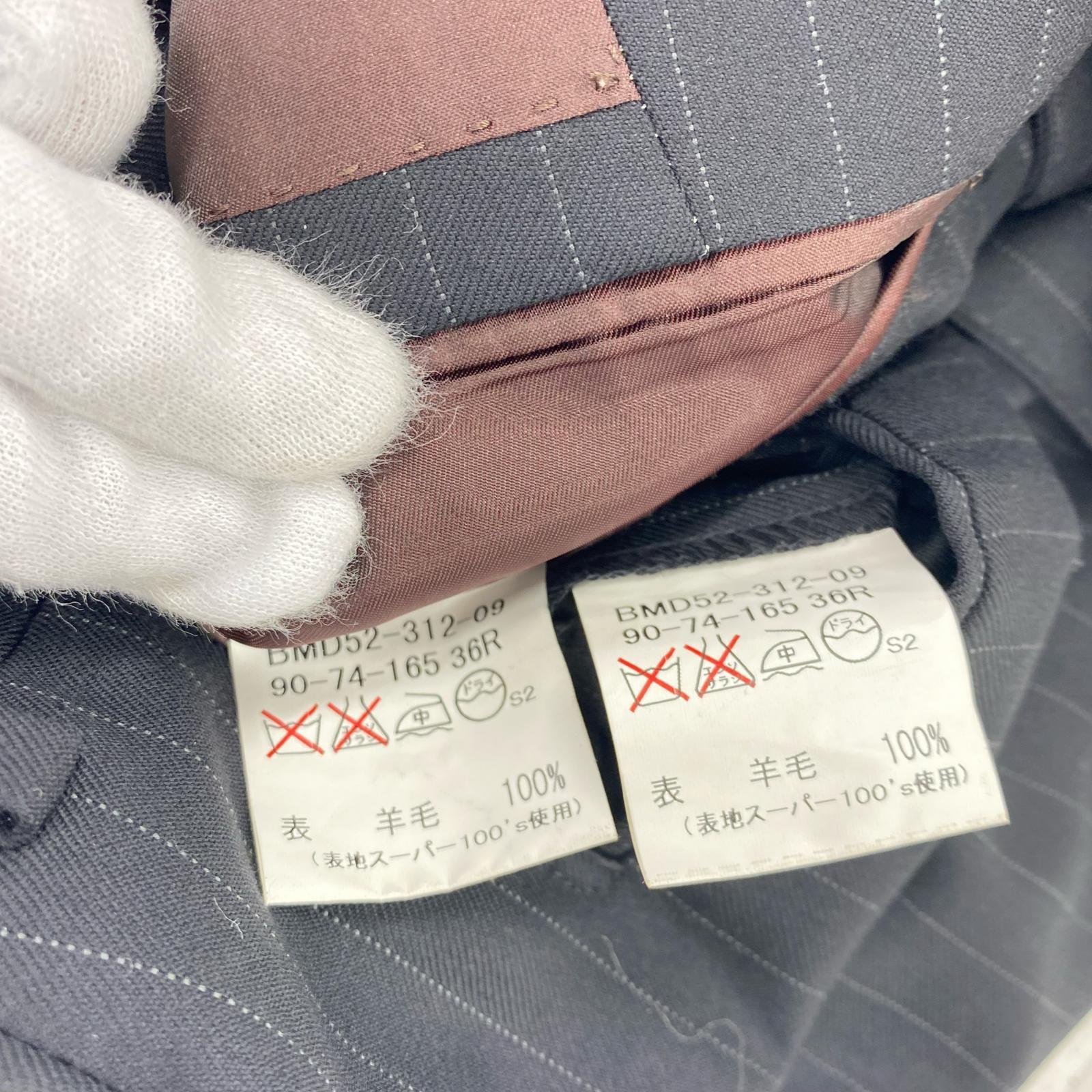 セットアップ BURBERRY BLACK LABEL スーツ セットアップ BMD29-312-09 黒 ブラック