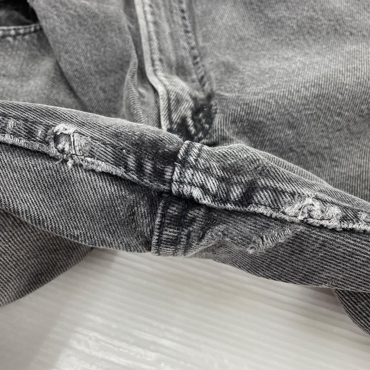 デニムパンツ 550 USA black denim pants 後染めブラック 32 ブラック
