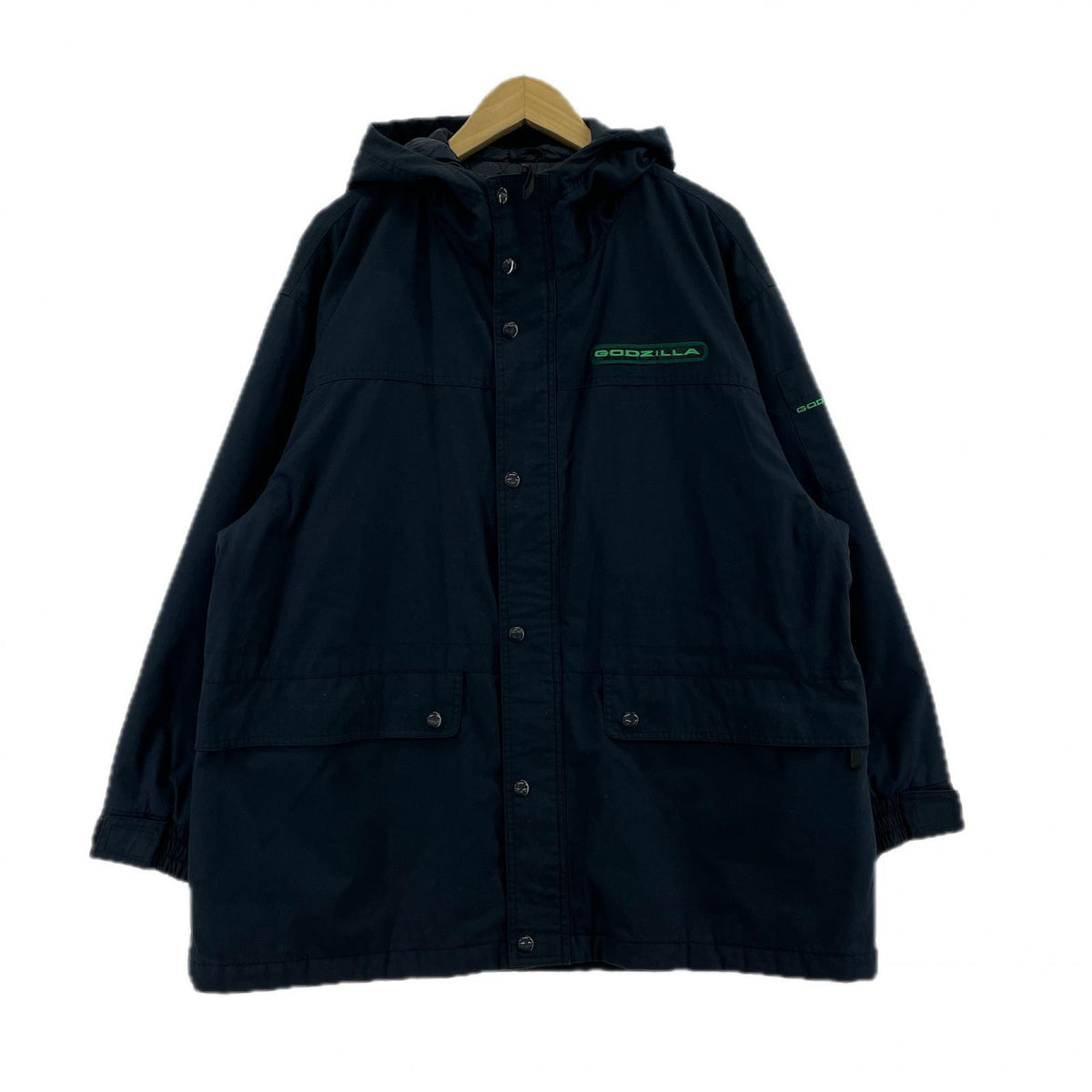ジャケット 90s GODZILLA PADDED HOODIE JACKET M
