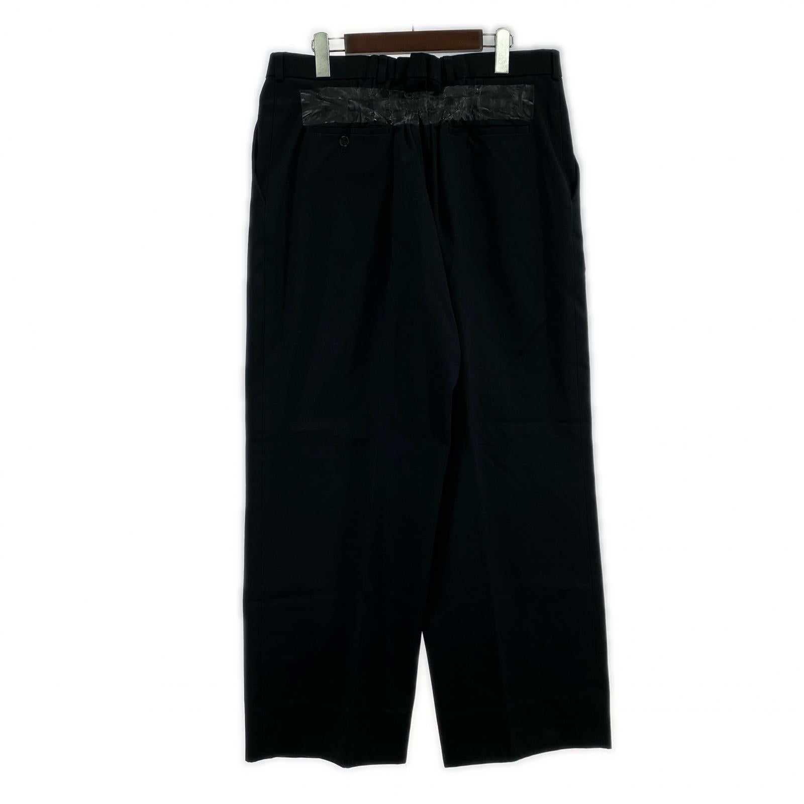 パンツ 17AW ワイドスラックス 46 ブラック 46 ブラック