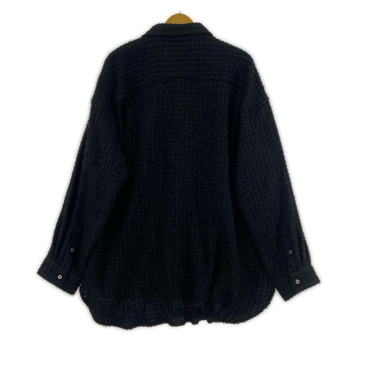 長袖シャツ Toironier Lame Tweed Shirt F フリー ブラック