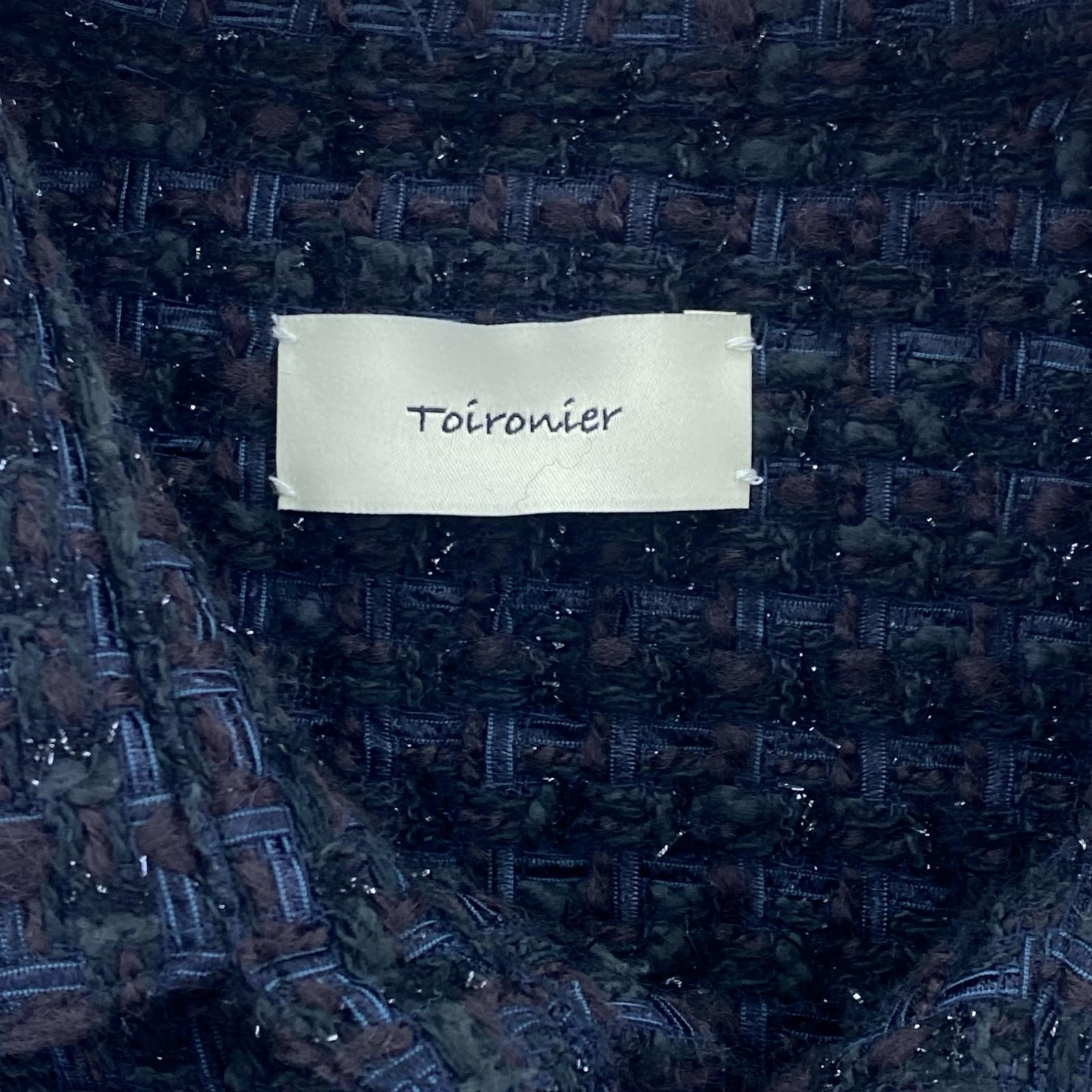 長袖シャツ Toironier Lame Tweed Shirt F フリー ブラック