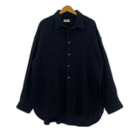 長袖シャツ Toironier Lame Tweed Shirt F フリー ブラック