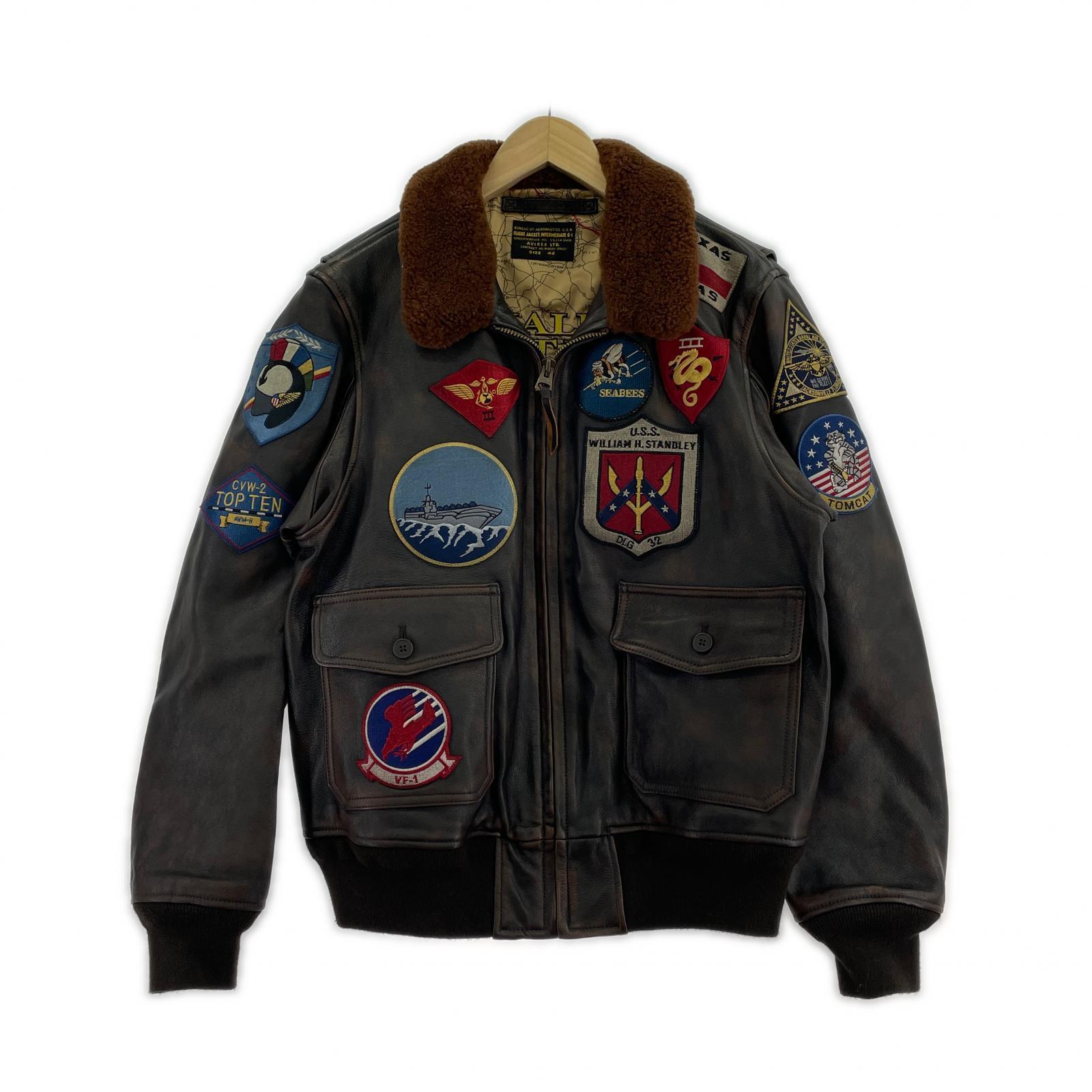 ジャケット G-1 TOPGUN2モデル 50TH 42 ブラウン
